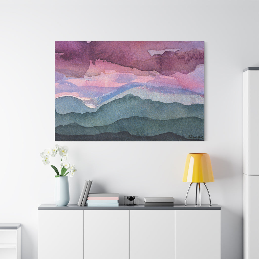 Spring 26 Vivid watercolor on canvas