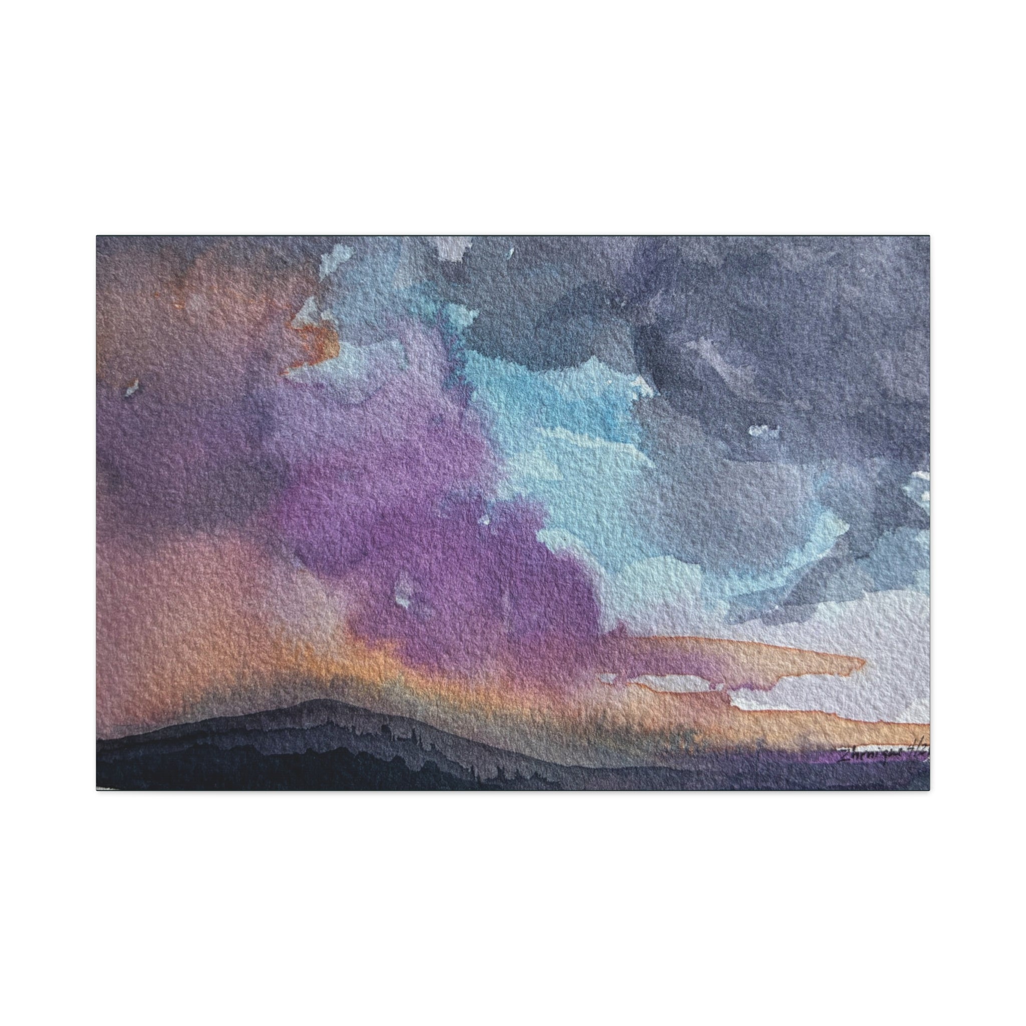 NH Spring blend watercolor on canvas