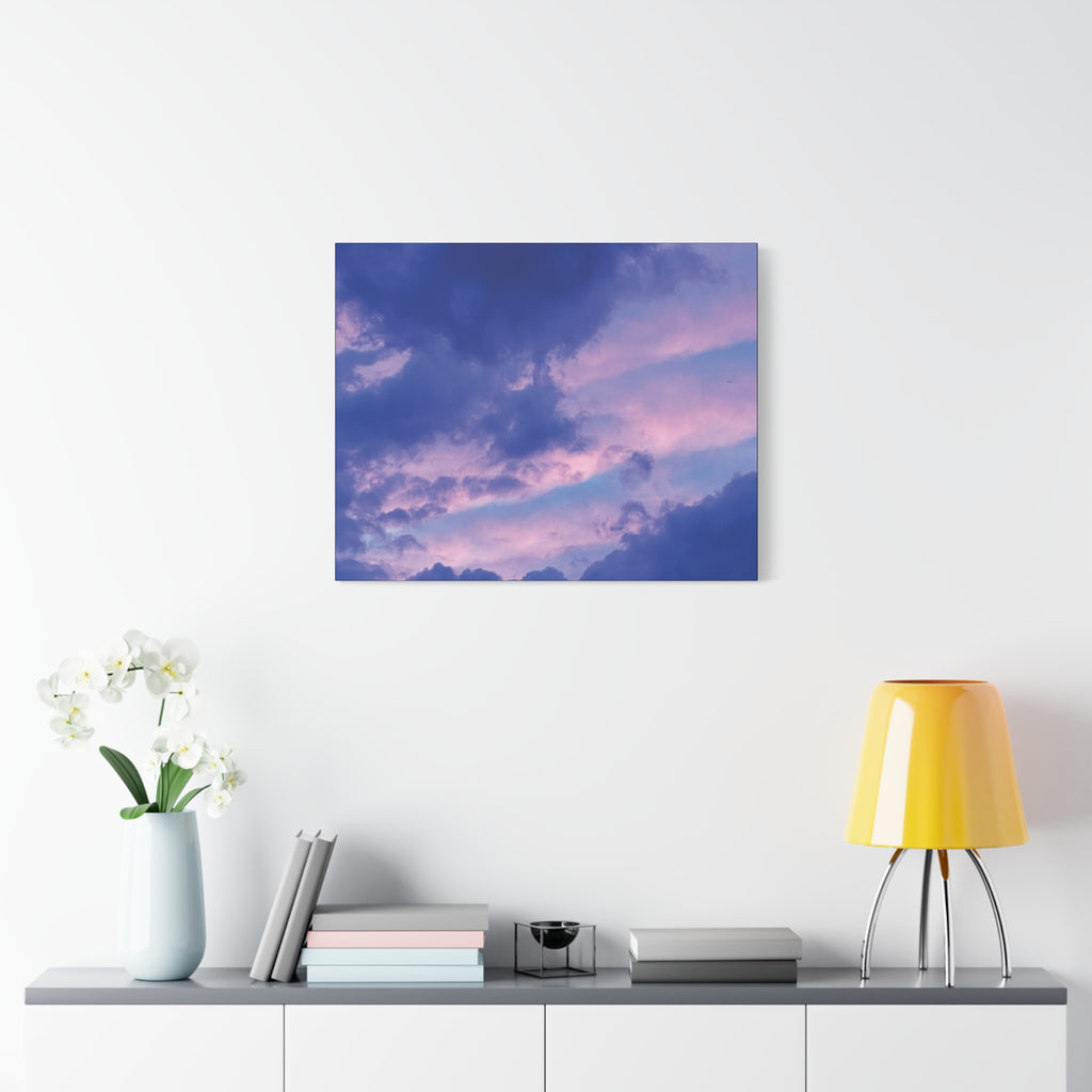Blue Sunset Matte Canvas Wall Art — Stretched 1.25"