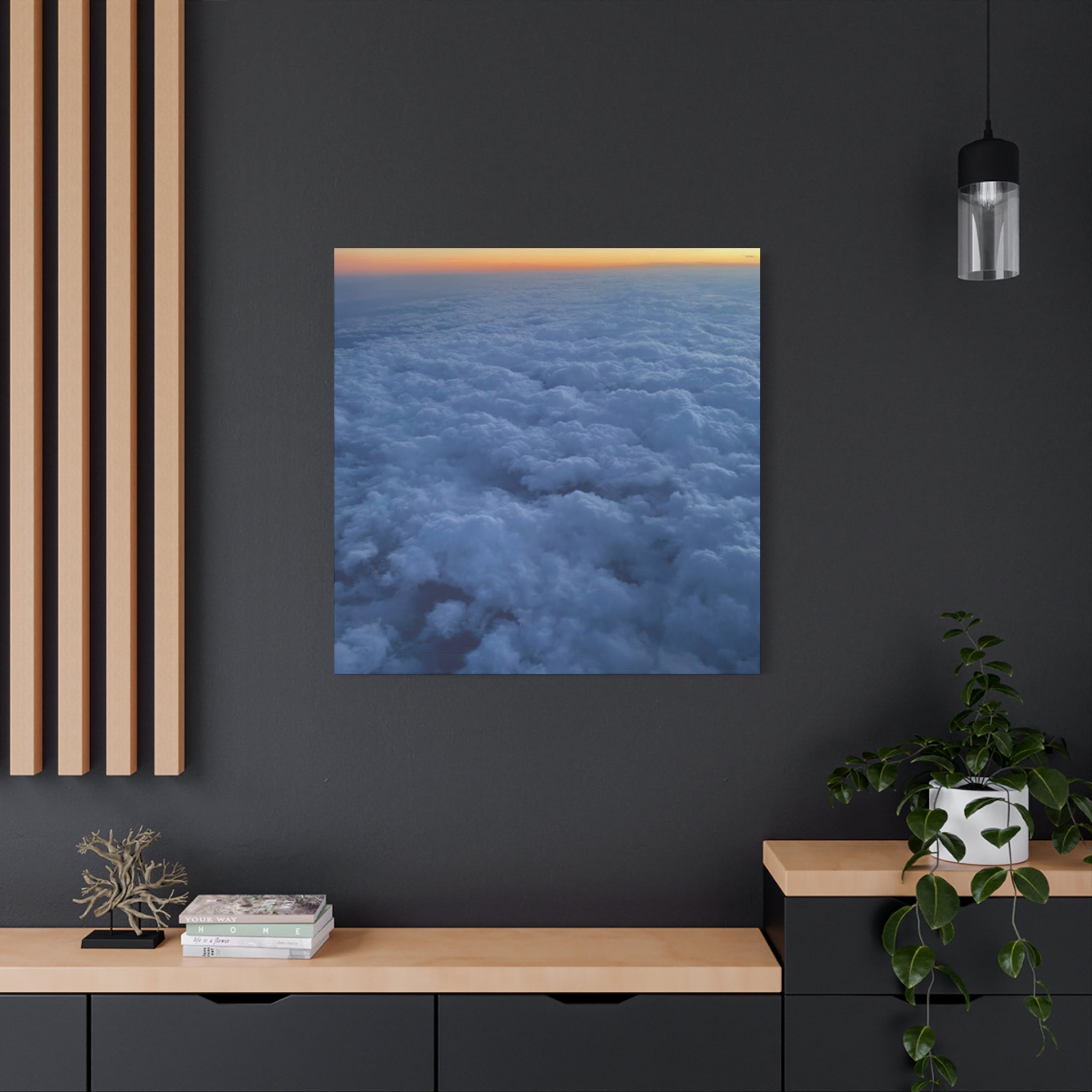 Above the Clouds Sunset Canvas Print