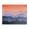 Salmon Sky Watercolor Canvas Print — Matte Stretched 1.25"