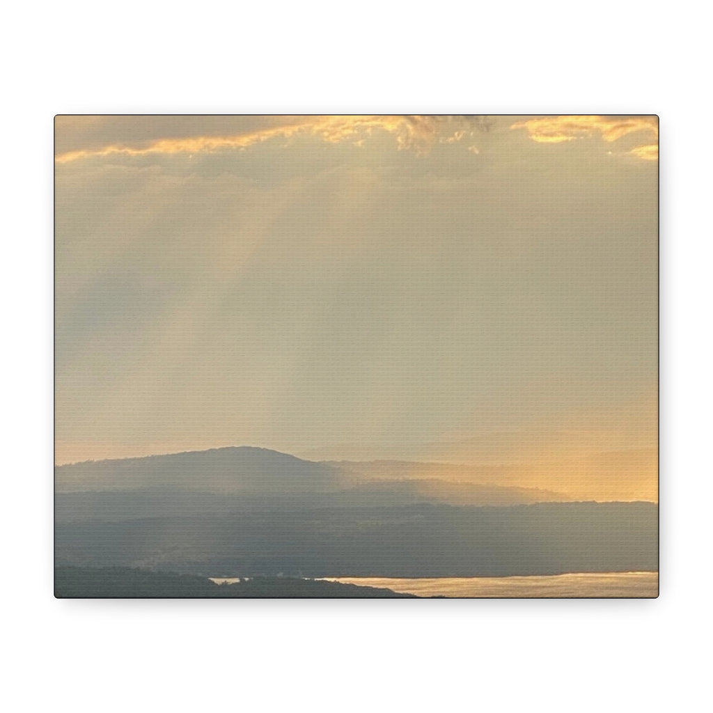Pale Gold Mist Photo- Matte Stretched Landscape Print