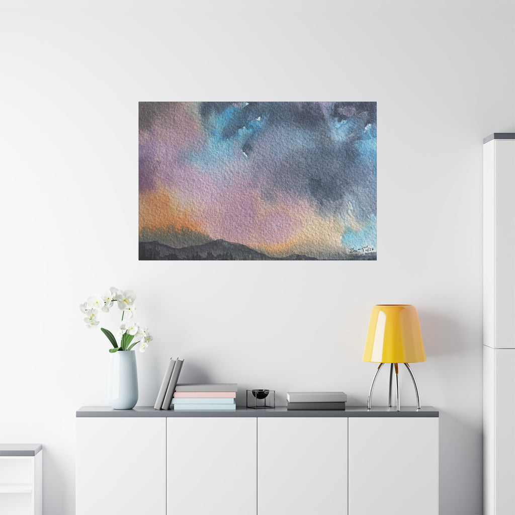 NH Spring fade d watercolor on canvas