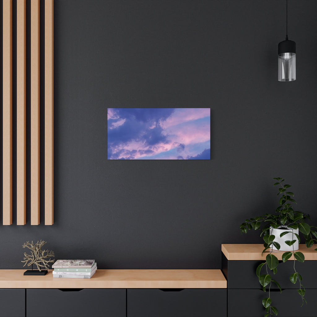 Blue Sunset Matte Canvas Wall Art — Stretched 1.25"