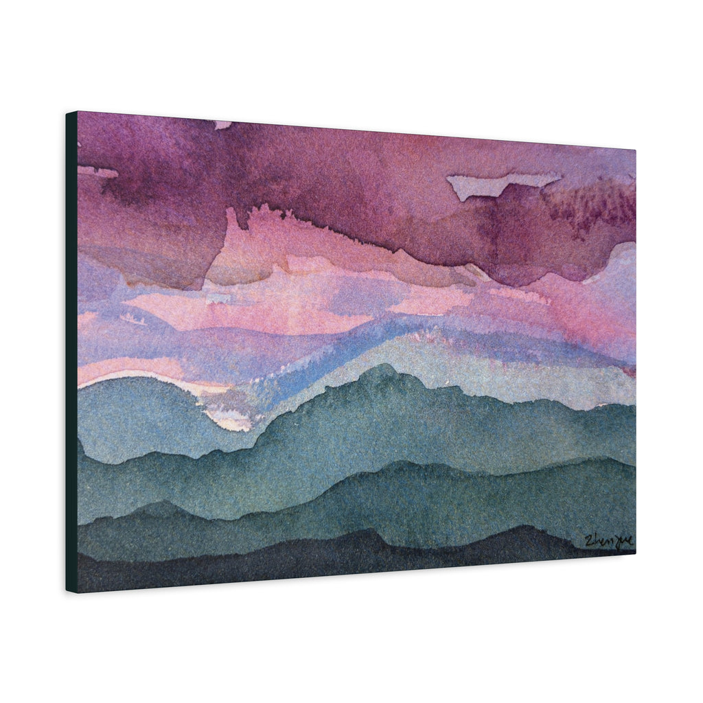 Spring 26 Vivid watercolor on canvas