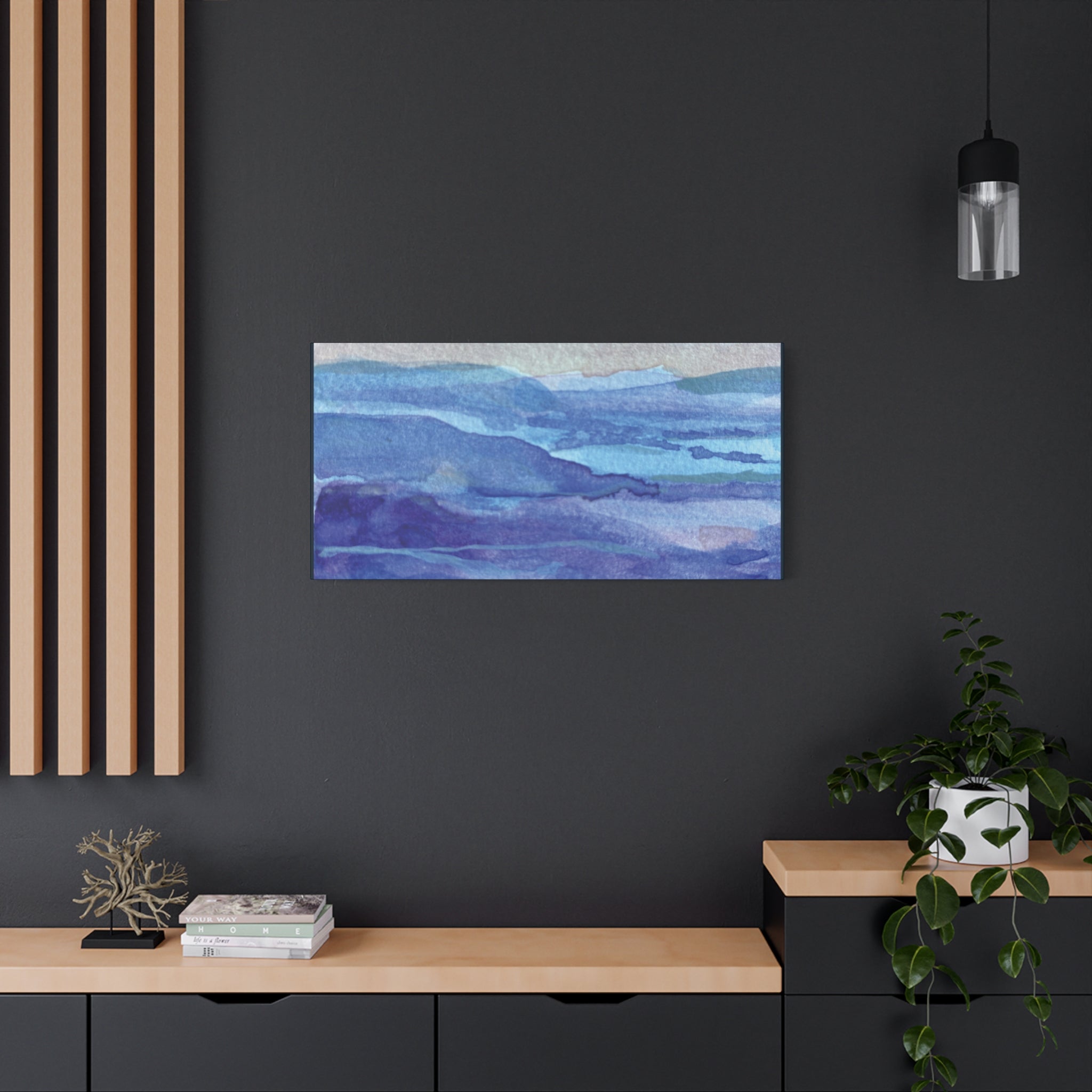 British Columbia Spring 26 mini watercolor Photo Canvas Print — Matte Stretched 1.25" (March 25)