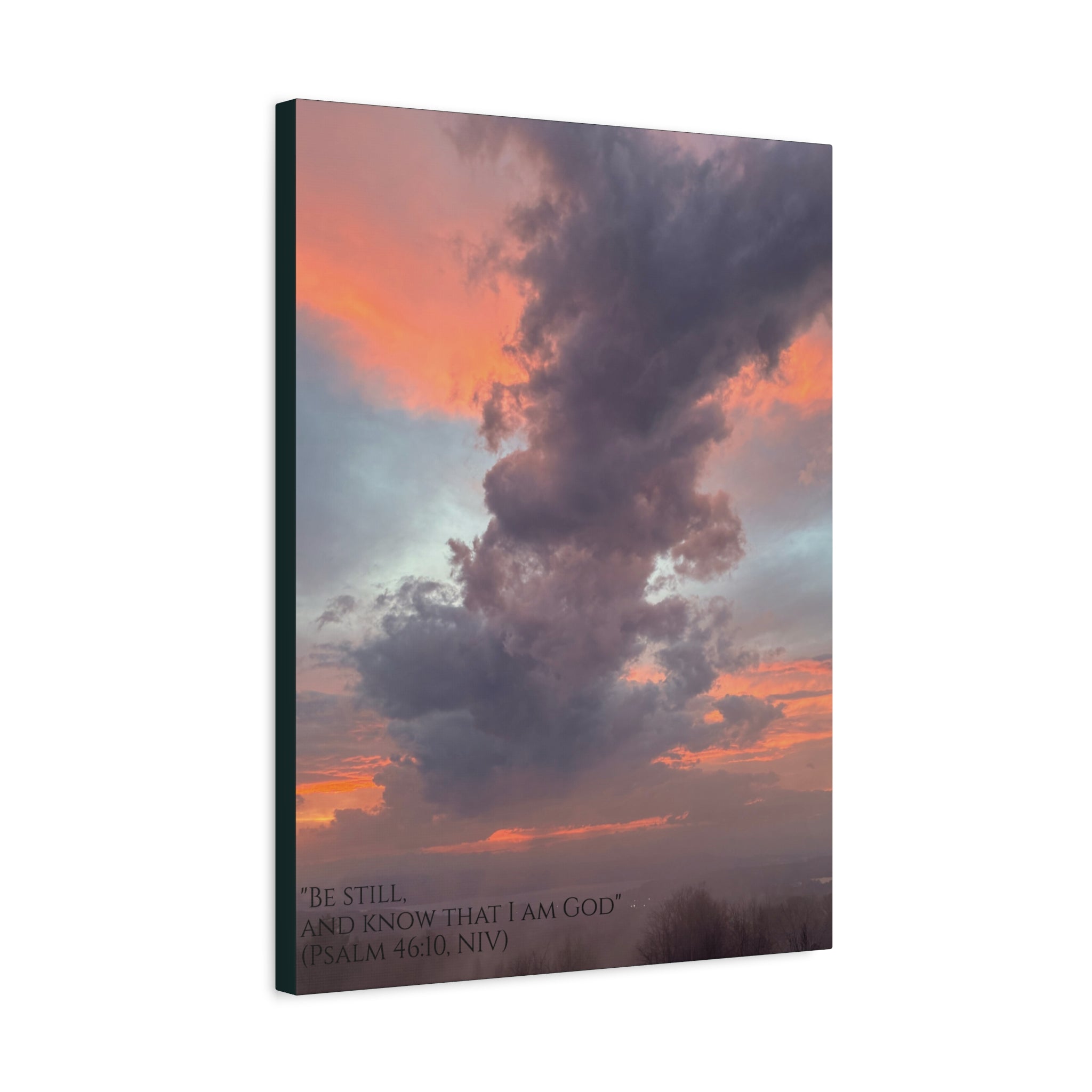 Be Still Scriptural Canvas Print — Matte Stretched Wall Art