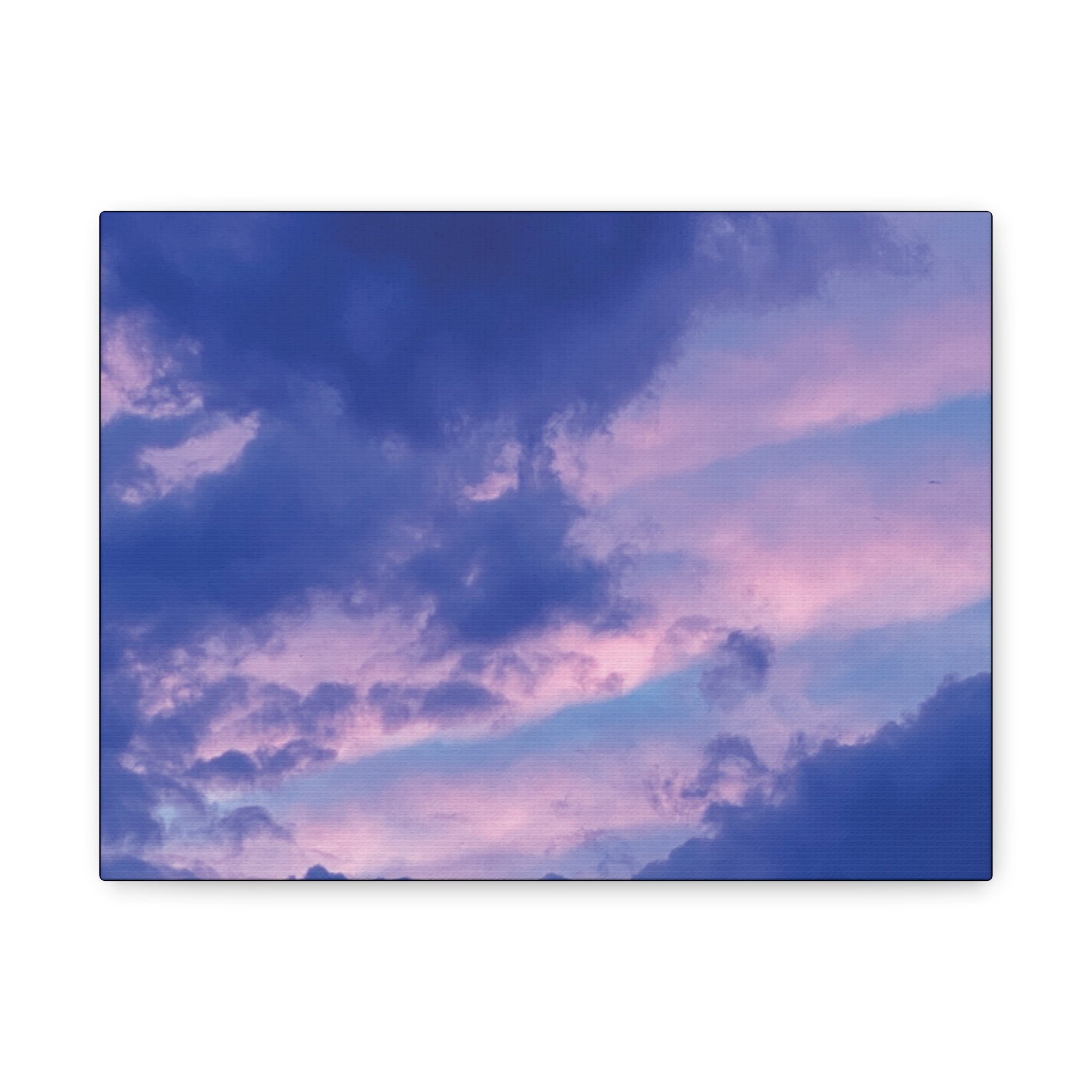 Blue Sunset Matte Canvas Wall Art — Stretched 1.25"