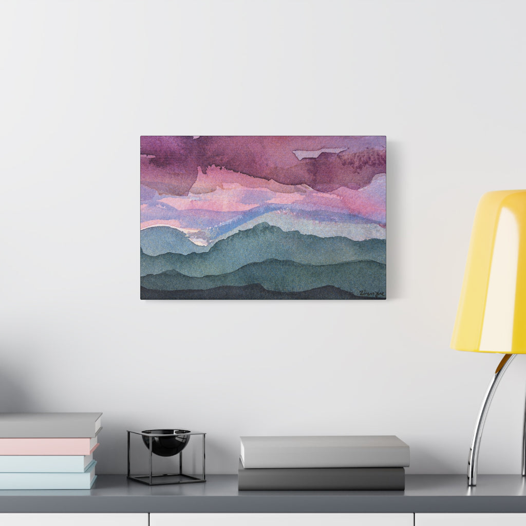 Spring 26 Vivid watercolor on canvas