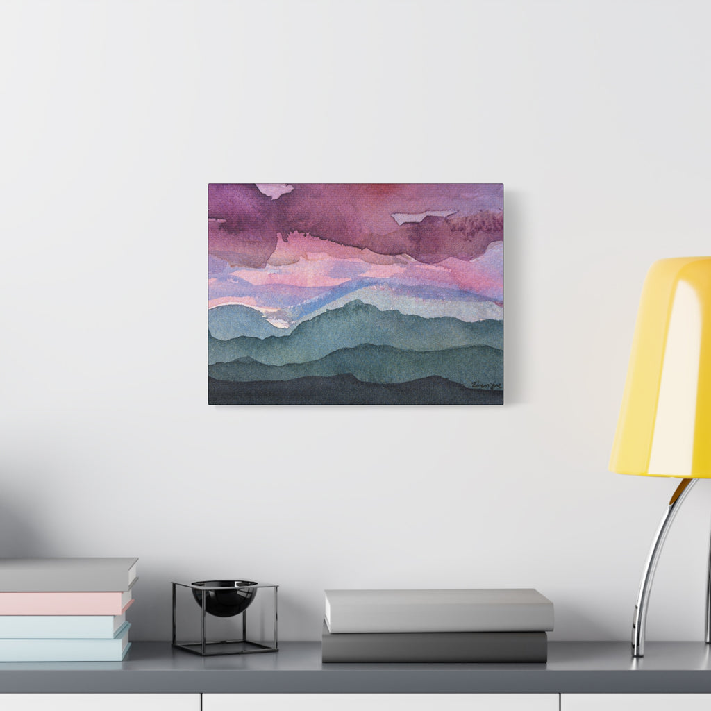 Spring 26 Vivid watercolor on canvas