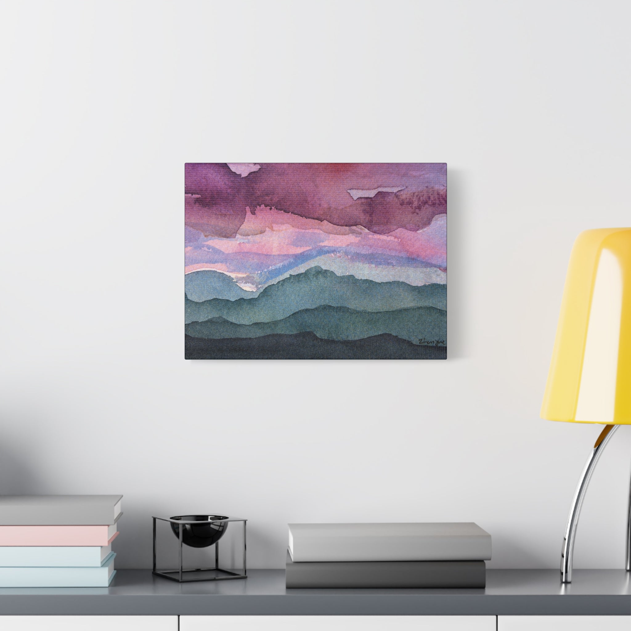 Spring 26 Vivid watercolor on canvas