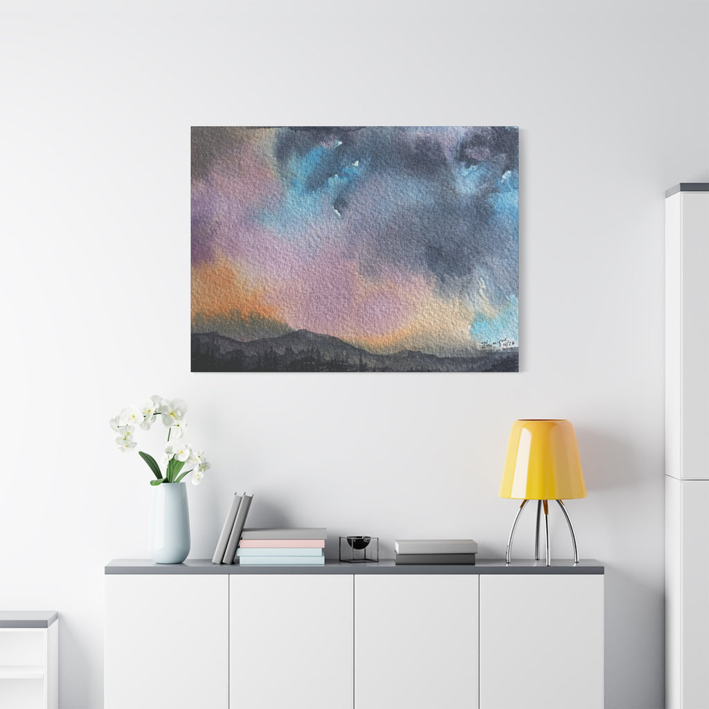 NH Spring fade d watercolor on canvas