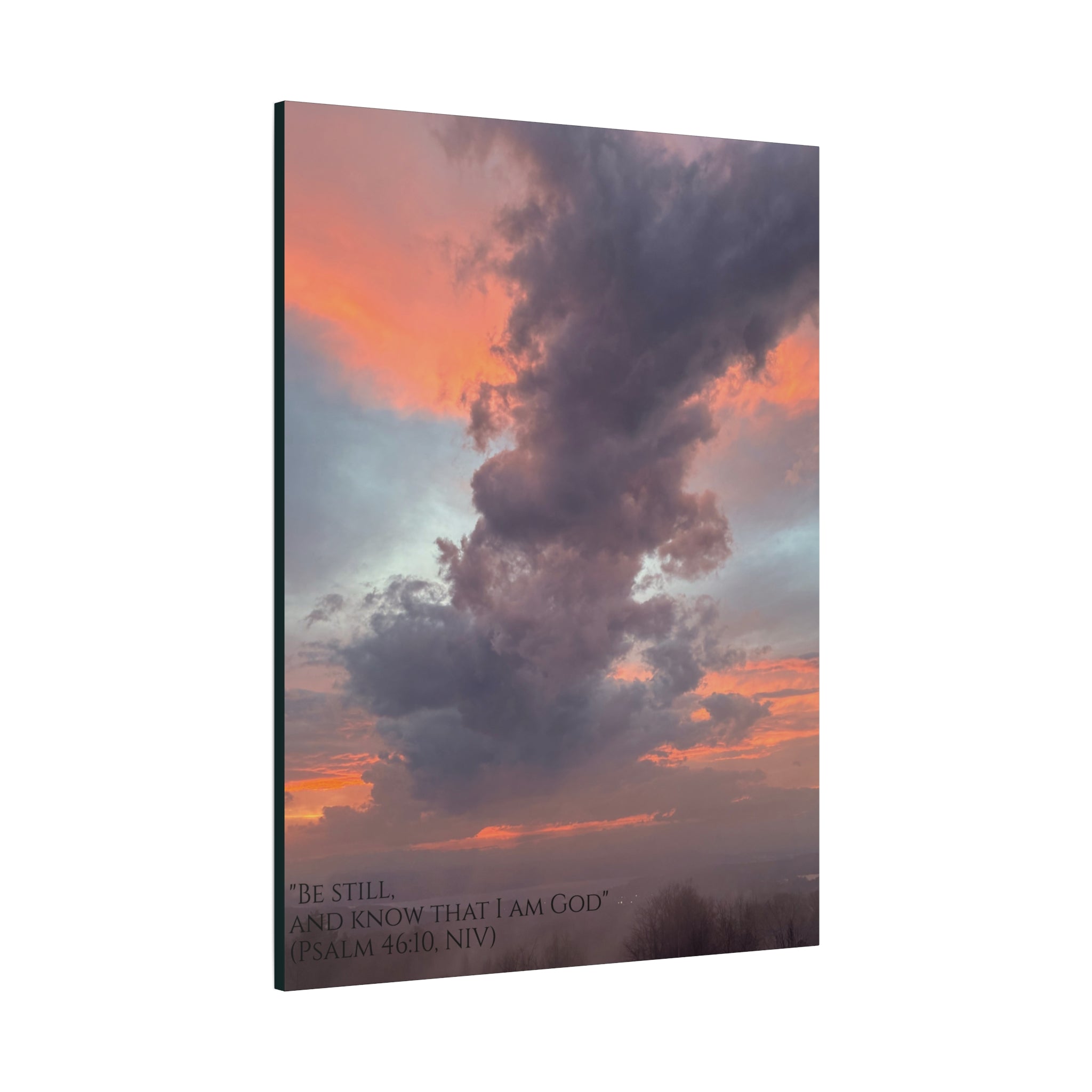 Be Still Scriptural Canvas Print — Matte Stretched Wall Art