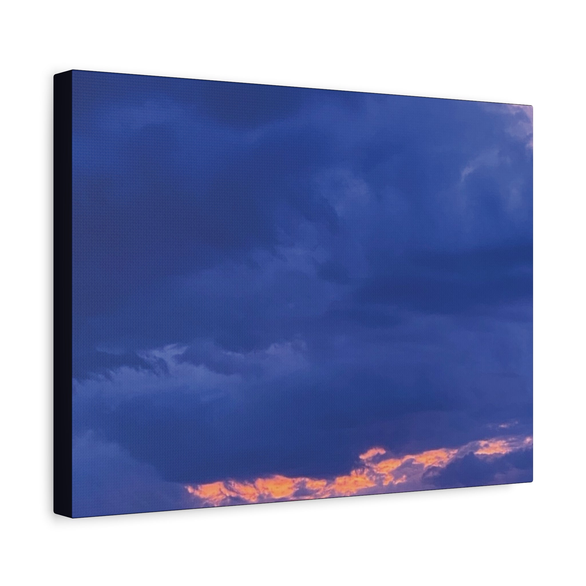 Blue Sunset c Matte Canvas Wall Art — Stretched 1.25"