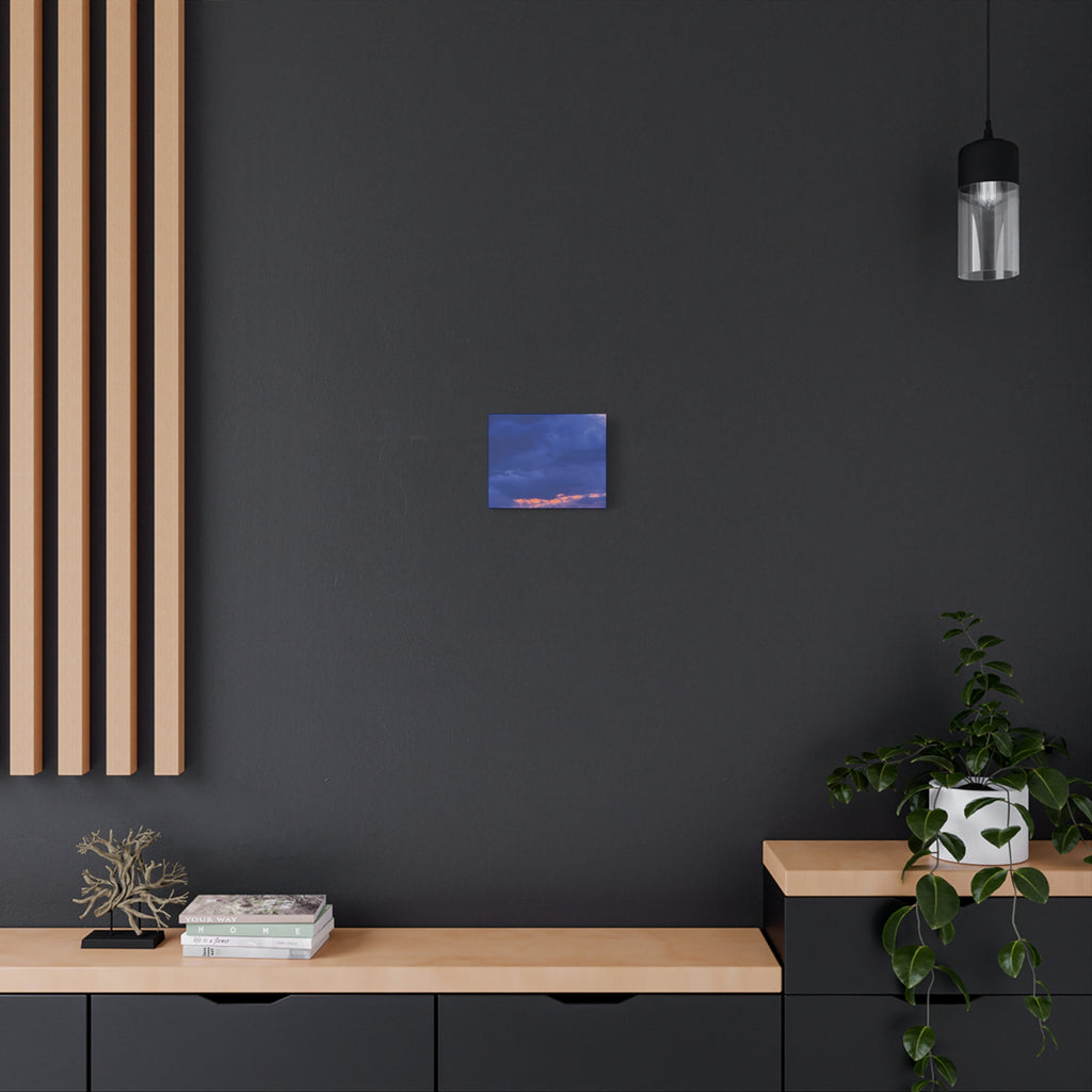Blue Sunset c Matte Canvas Wall Art — Stretched 1.25"