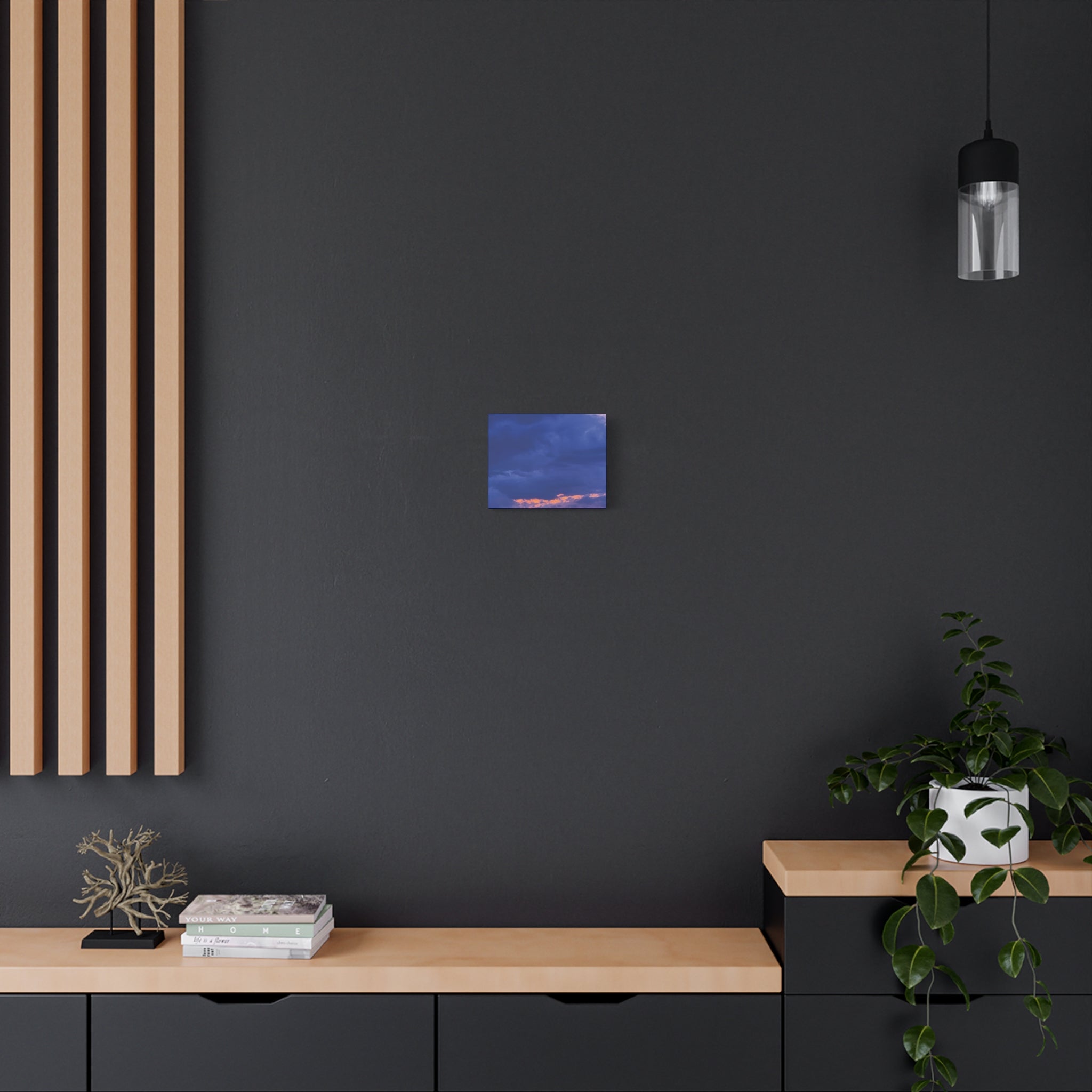 Blue Sunset c Matte Canvas Wall Art — Stretched 1.25"