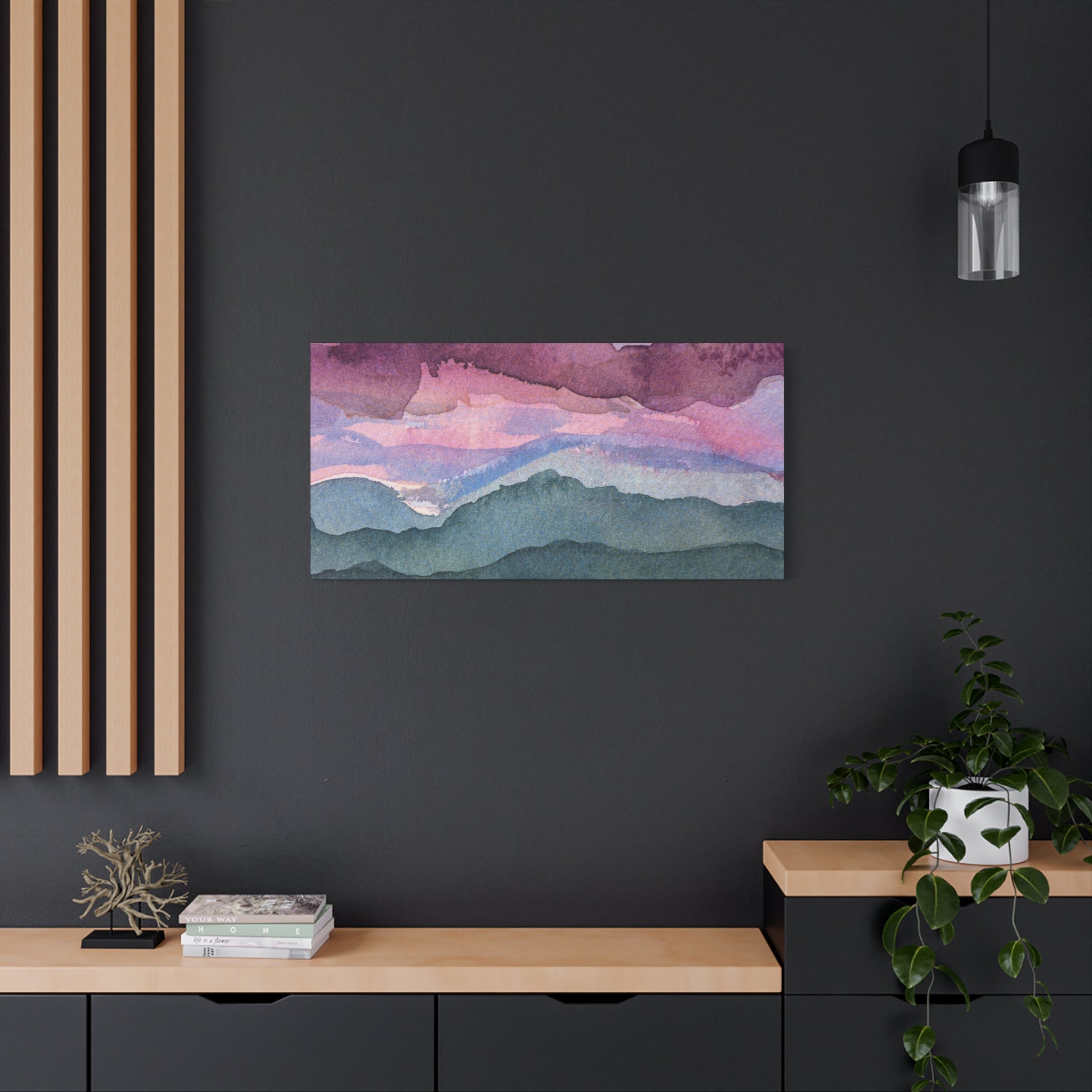 Spring 26 Vivid watercolor on canvas