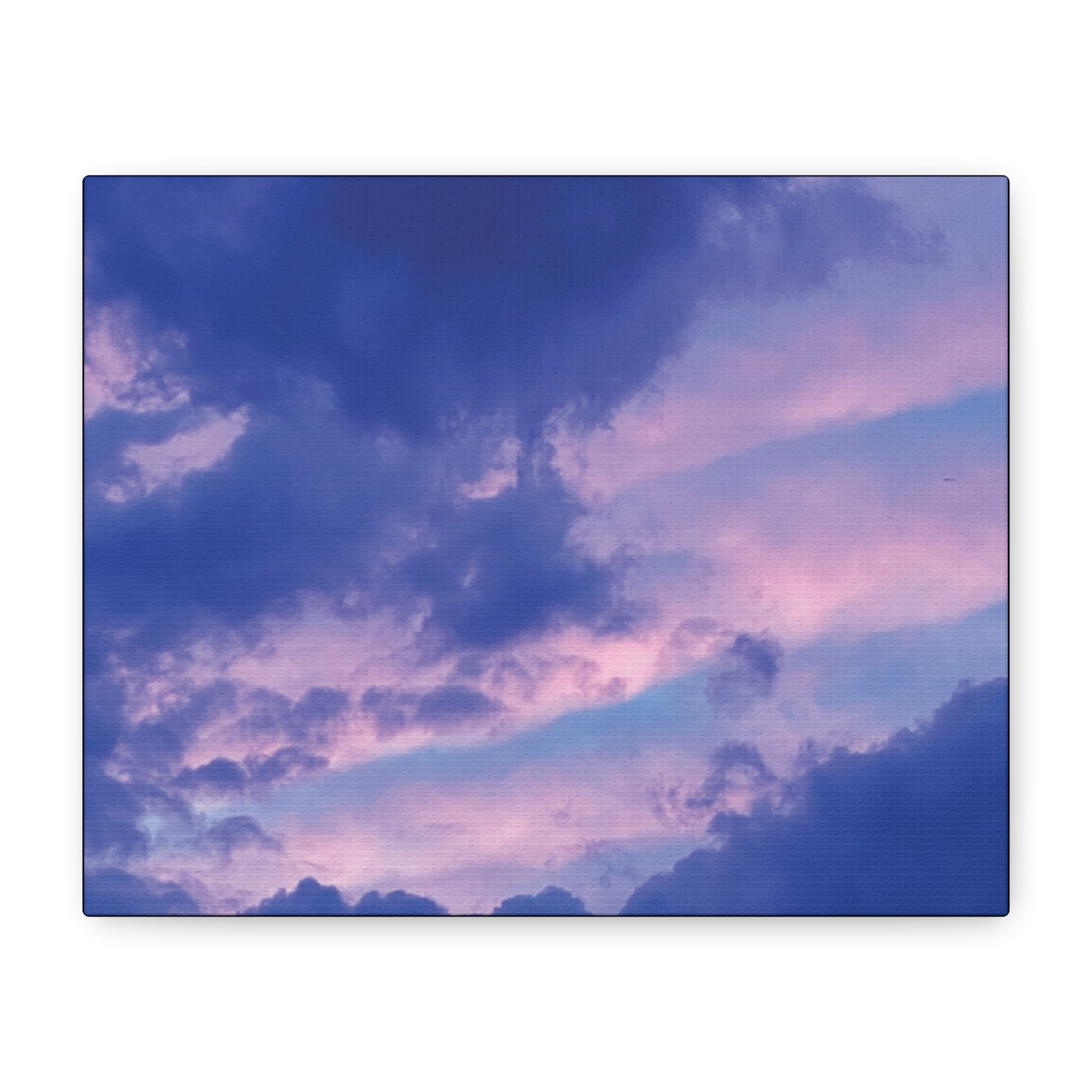 Blue Sunset Matte Canvas Wall Art — Stretched 1.25"
