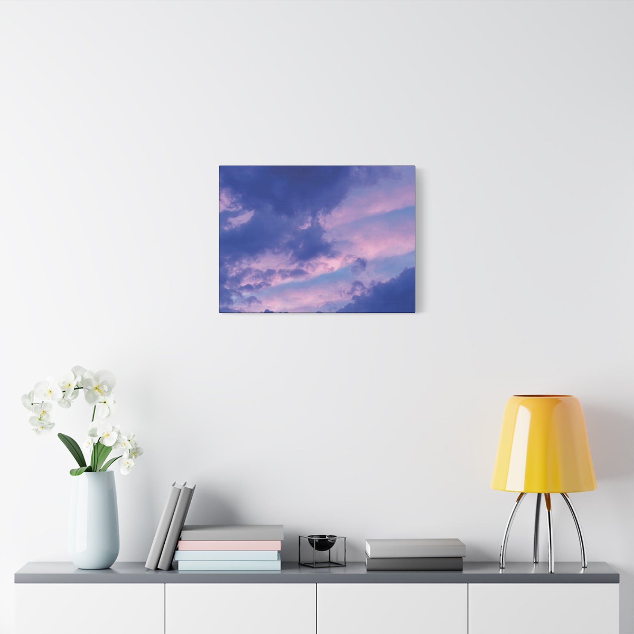 Blue Sunset Matte Canvas Wall Art — Stretched 1.25"