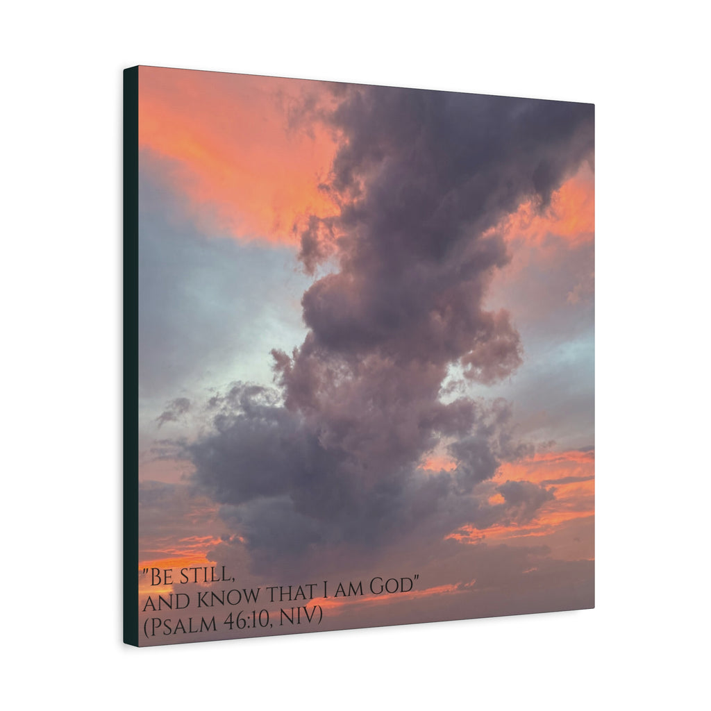 Be Still Scriptural Canvas Print — Matte Stretched Wall Art