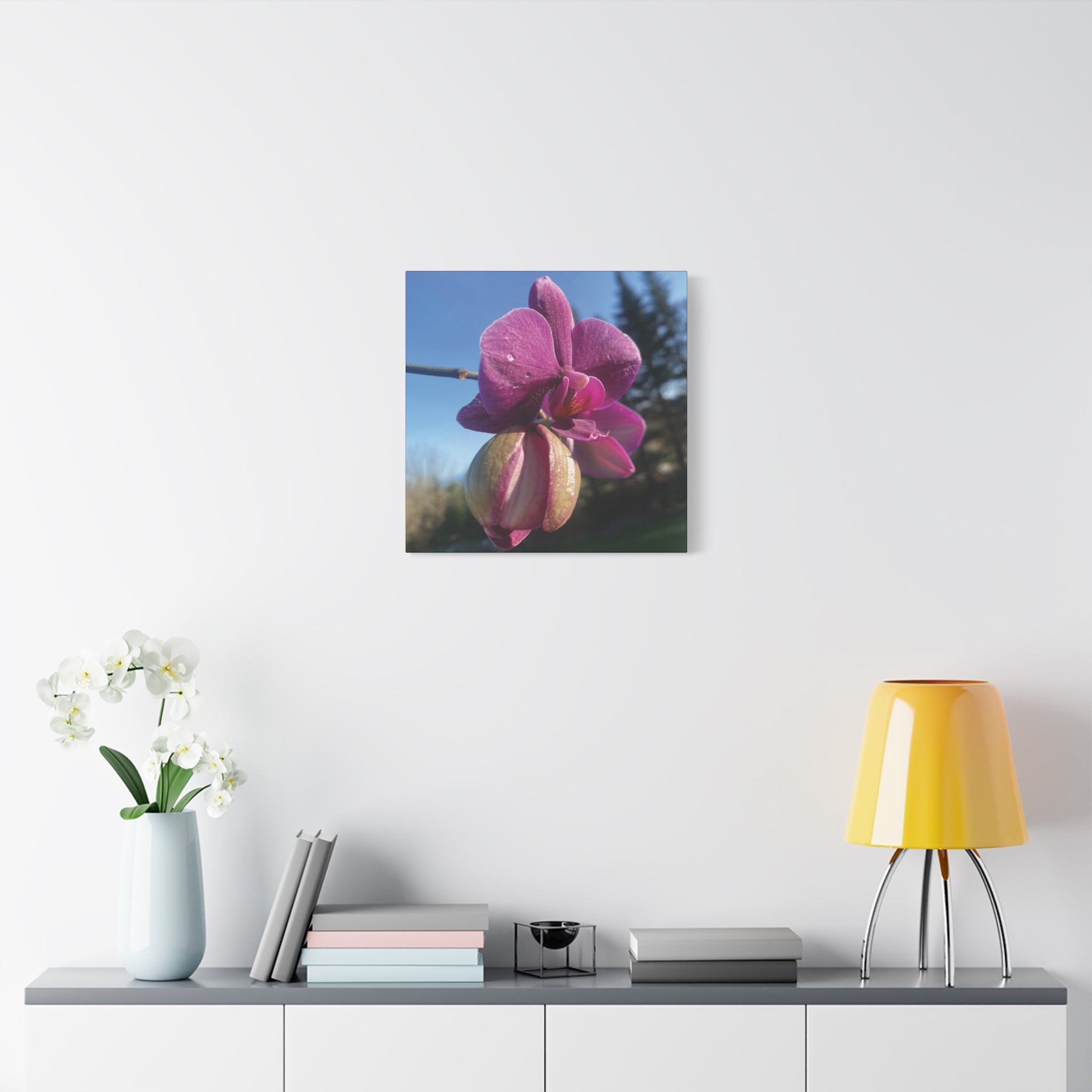Fuchsia Orchid c Matte Canvas Wall Art — Stretched 1.25"