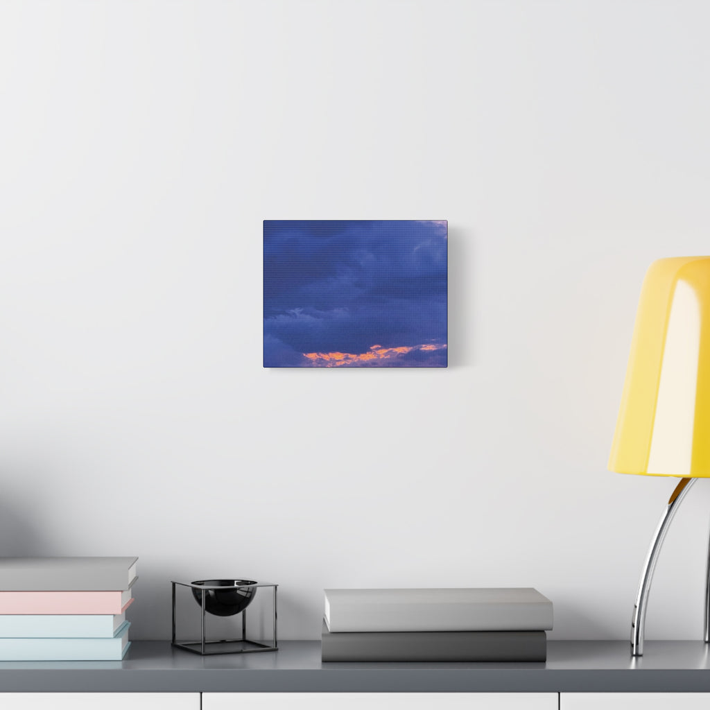 Blue Sunset c Matte Canvas Wall Art — Stretched 1.25"