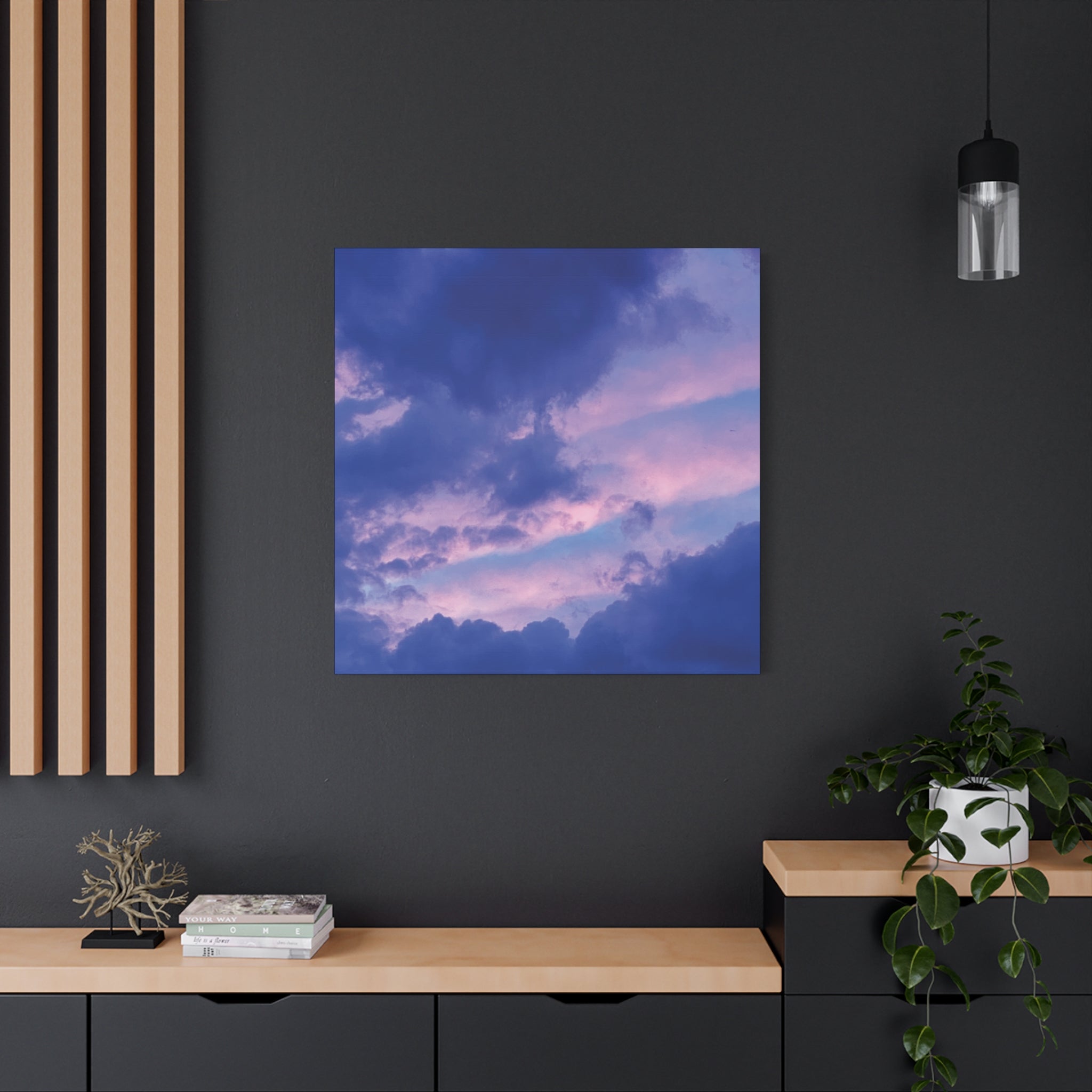 Blue Sunset Matte Canvas Wall Art — Stretched 1.25"
