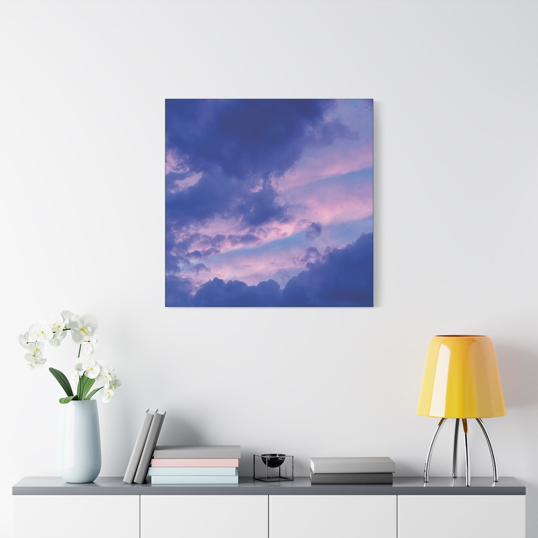 Blue Sunset Matte Canvas Wall Art — Stretched 1.25"
