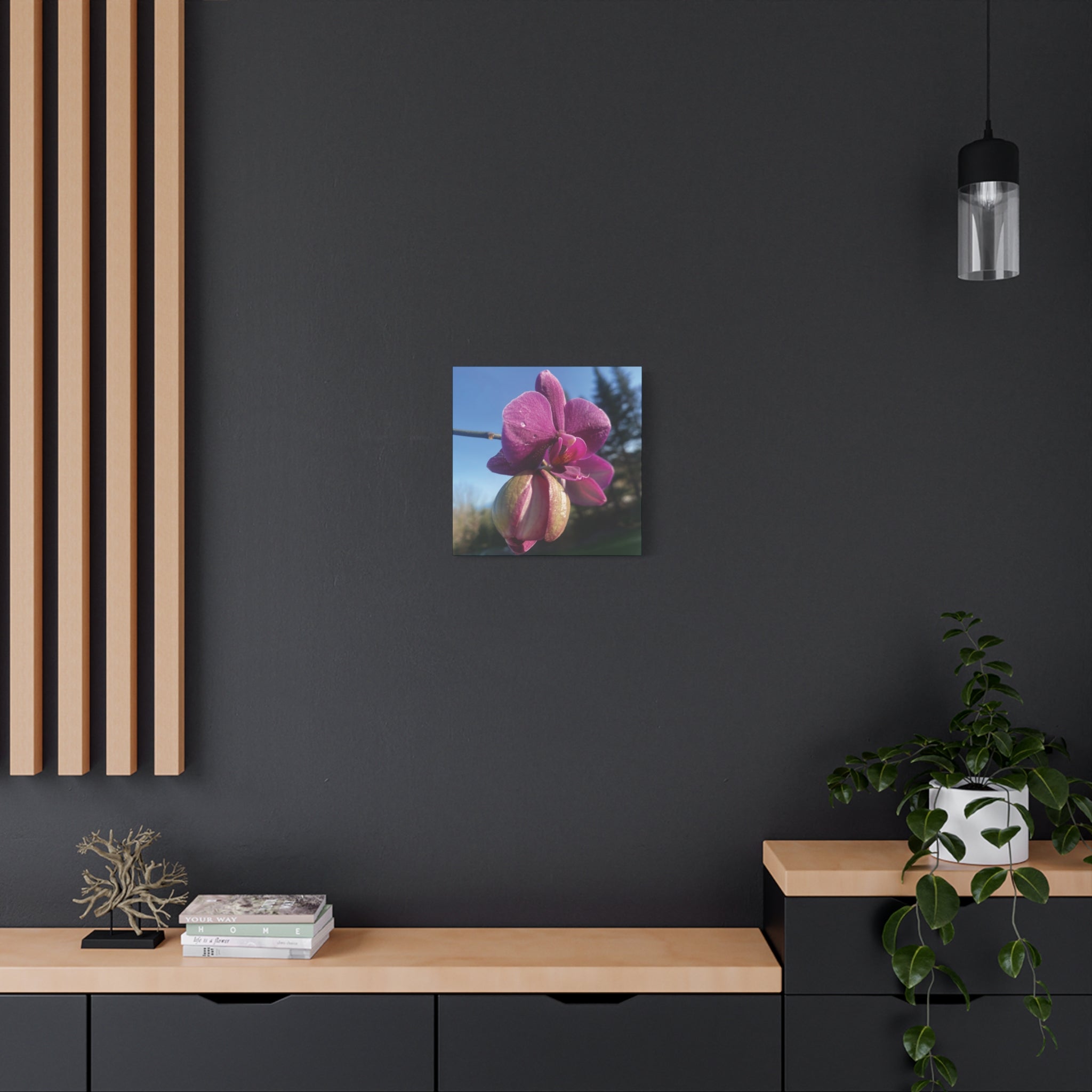Fuchsia Orchid c Matte Canvas Wall Art — Stretched 1.25"