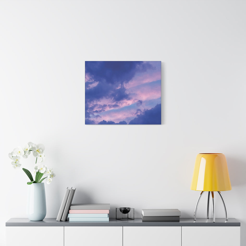 Blue Sunset Matte Canvas Wall Art — Stretched 1.25"