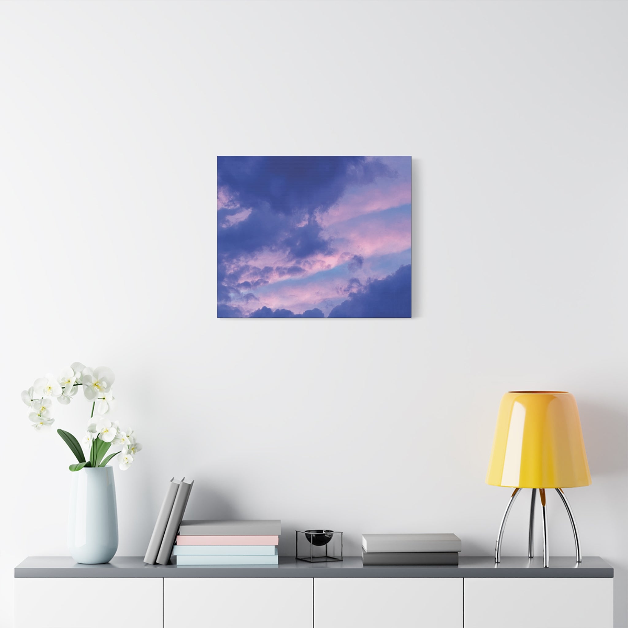 Blue Sunset Matte Canvas Wall Art — Stretched 1.25"
