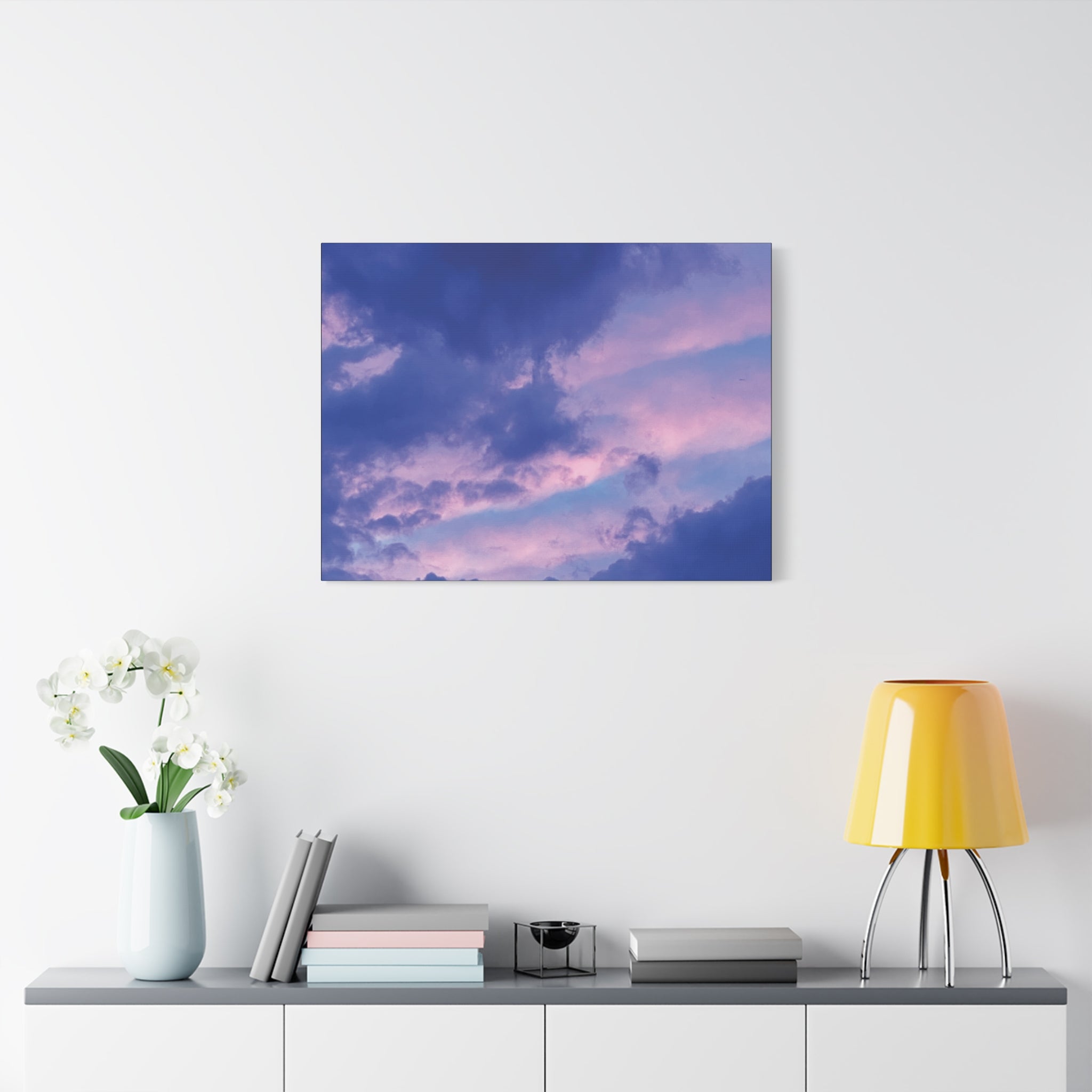 Blue Sunset Matte Canvas Wall Art — Stretched 1.25"