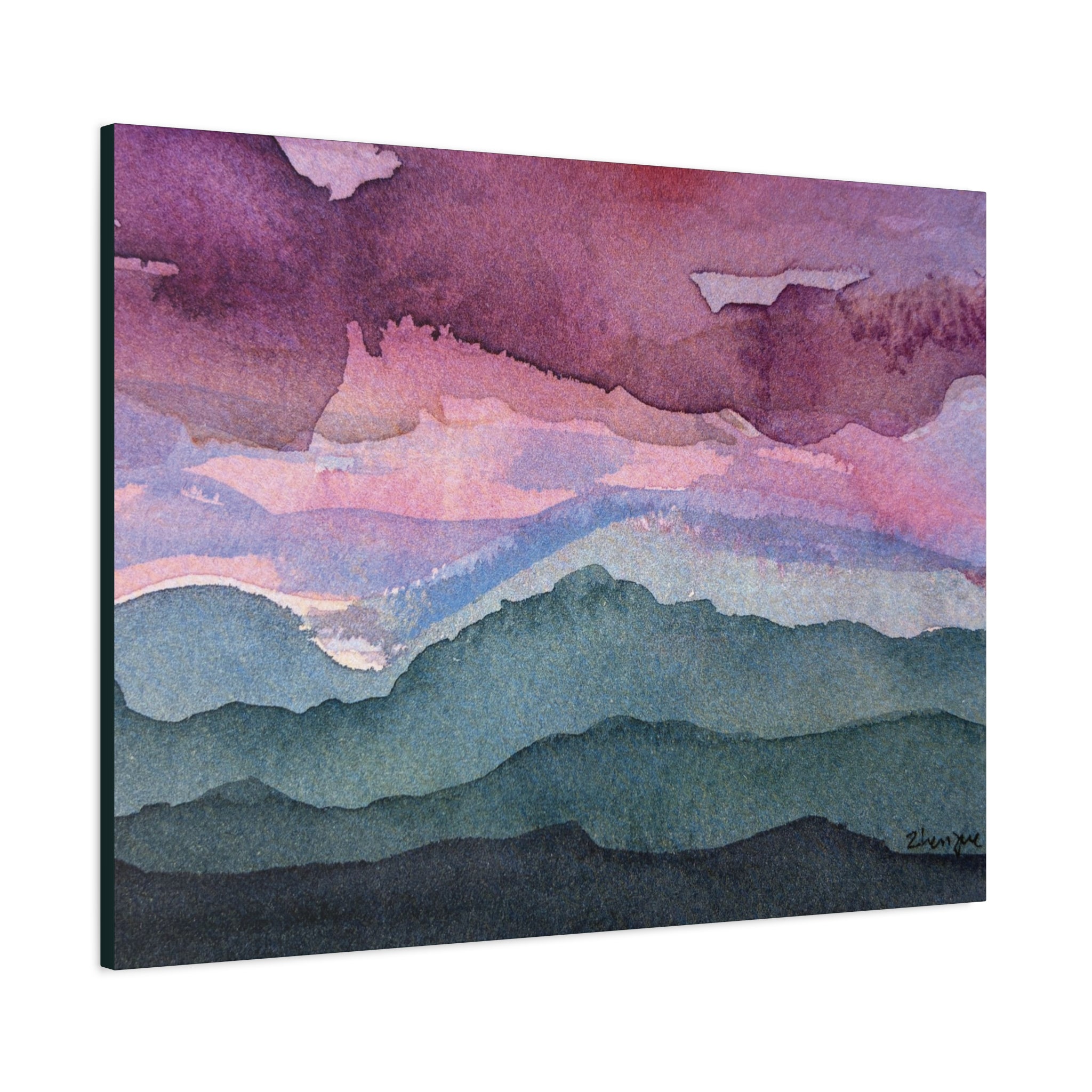 Spring 26 Vivid watercolor on canvas