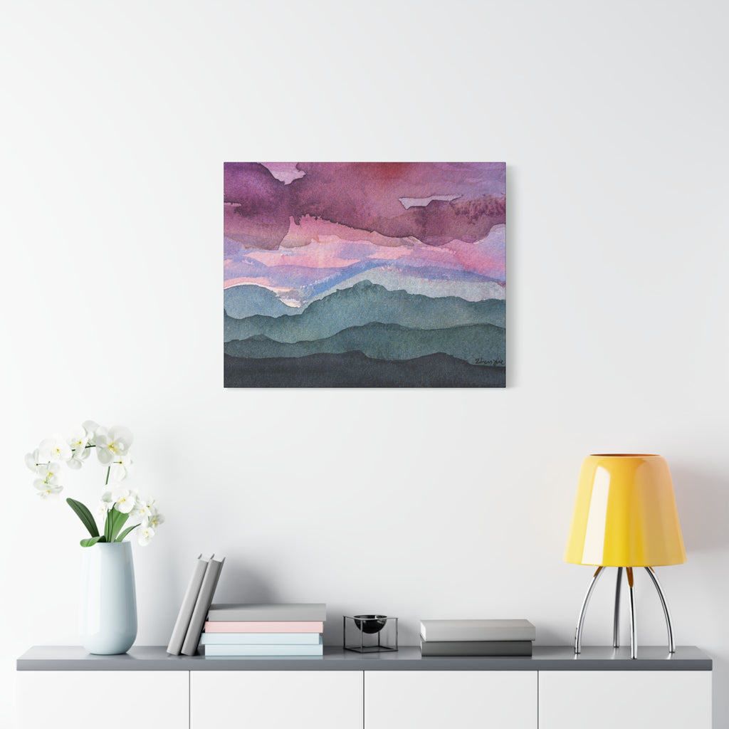 Spring 26 Vivid watercolor on canvas