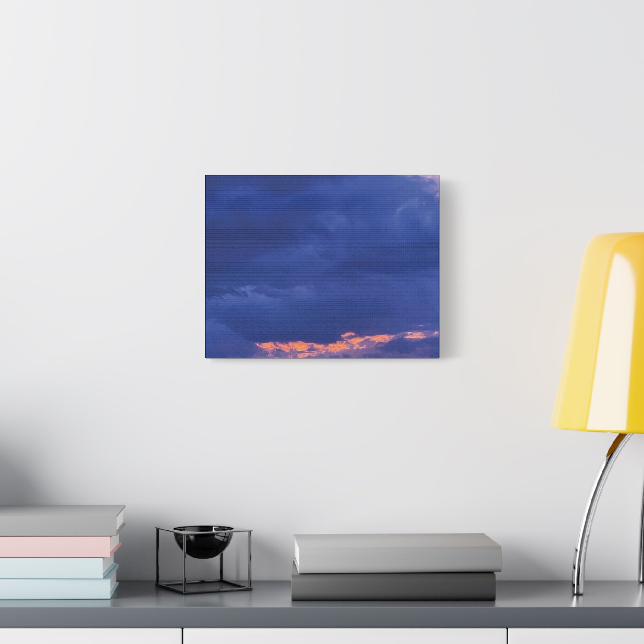 Blue Sunset c Matte Canvas Wall Art — Stretched 1.25"