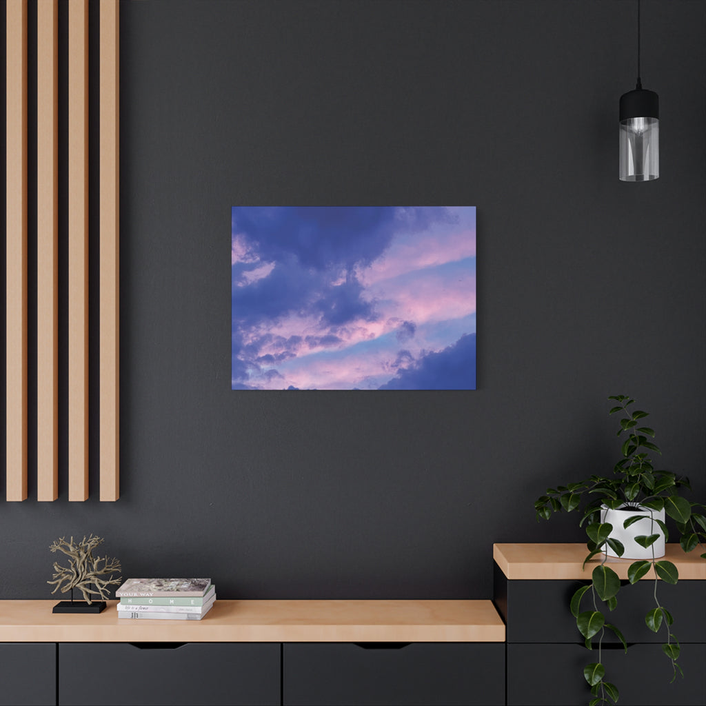 Blue Sunset Matte Canvas Wall Art — Stretched 1.25"