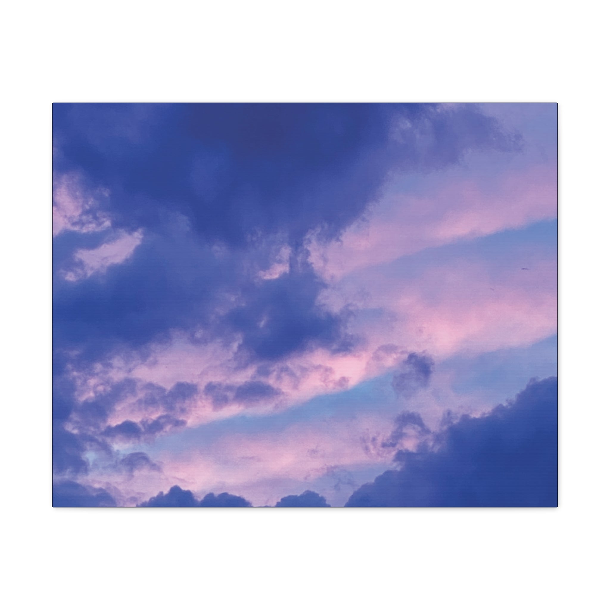 Blue Sunset Matte Canvas Wall Art — Stretched 1.25"