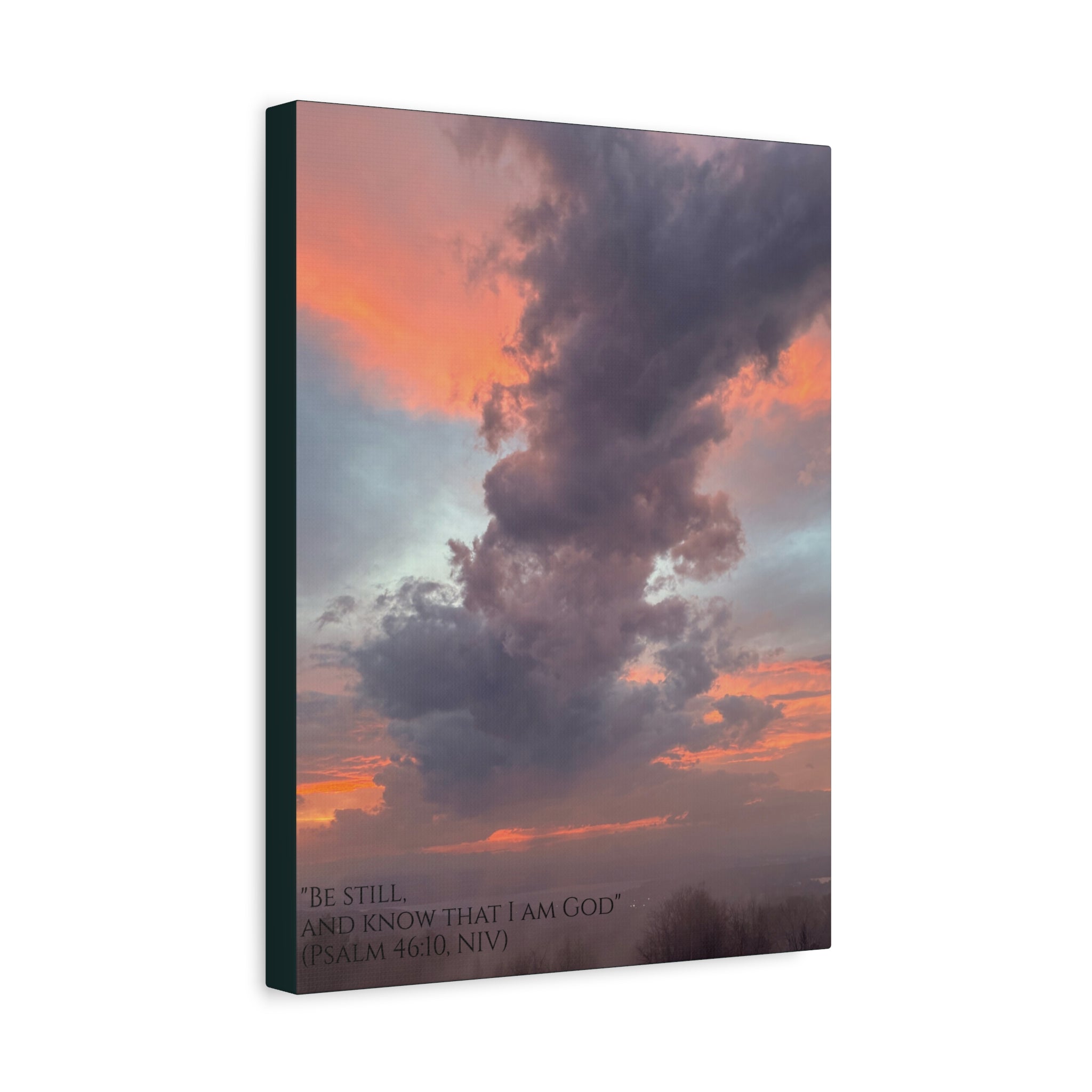 Be Still Scriptural Canvas Print — Matte Stretched Wall Art