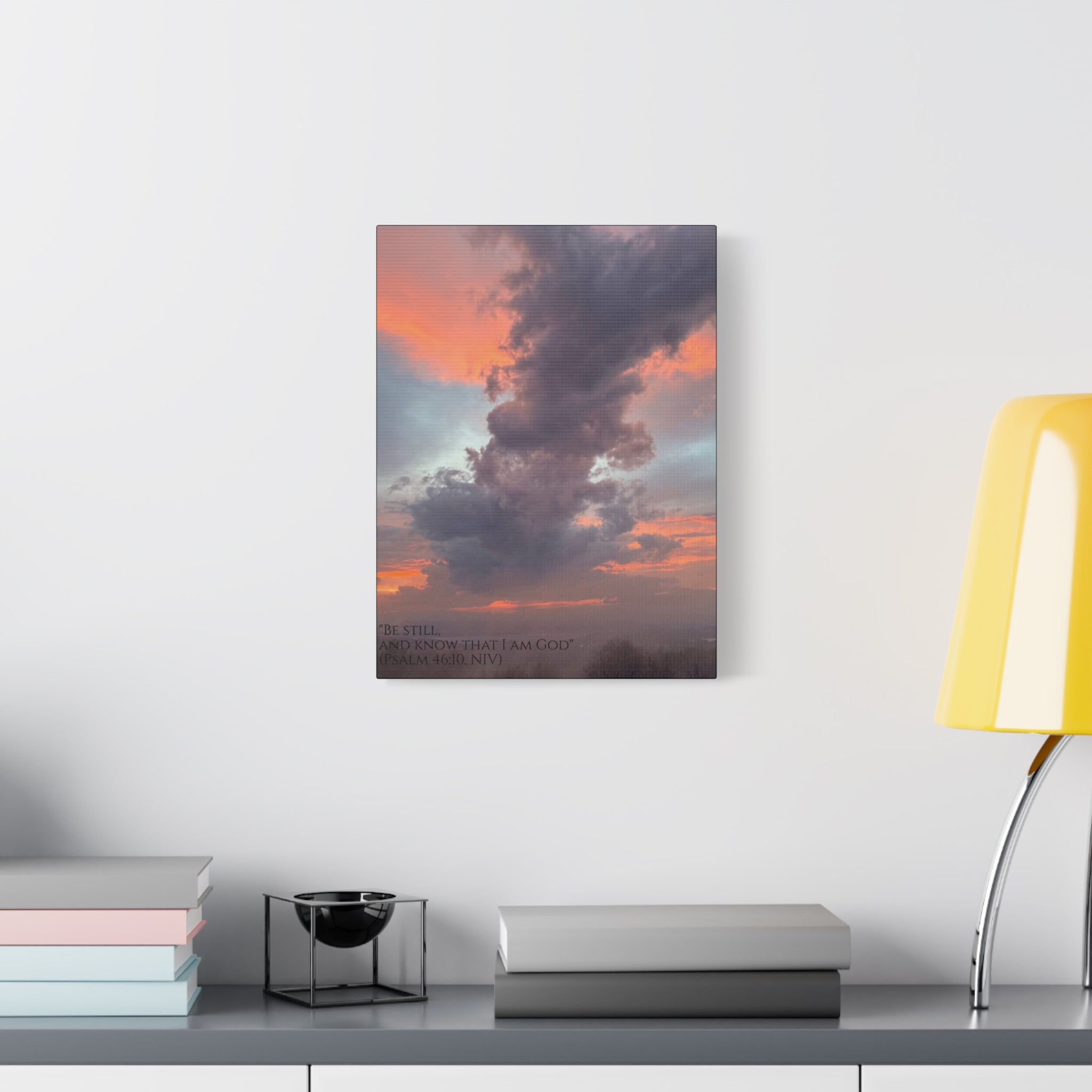 Be Still Scriptural Canvas Print — Matte Stretched Wall Art