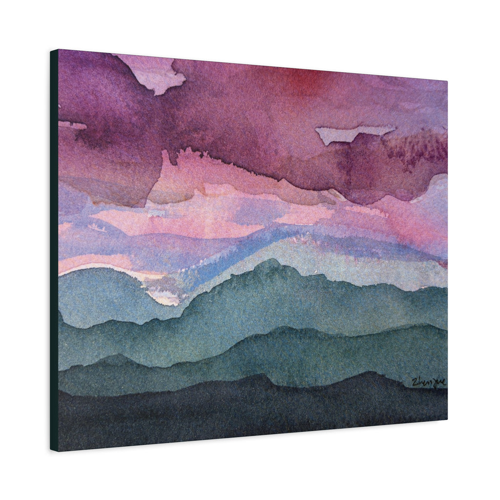 Spring 26 Vivid watercolor on canvas