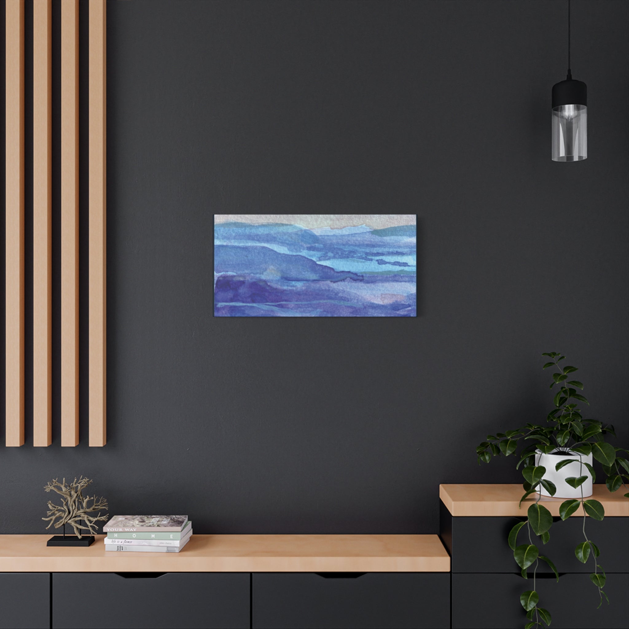 British Columbia Spring 26 mini watercolor Photo Canvas Print — Matte Stretched 1.25" (March 25)