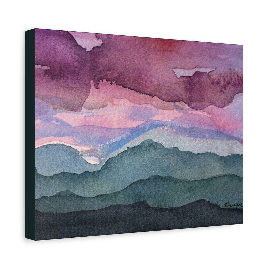 Spring 26 Vivid watercolor on canvas