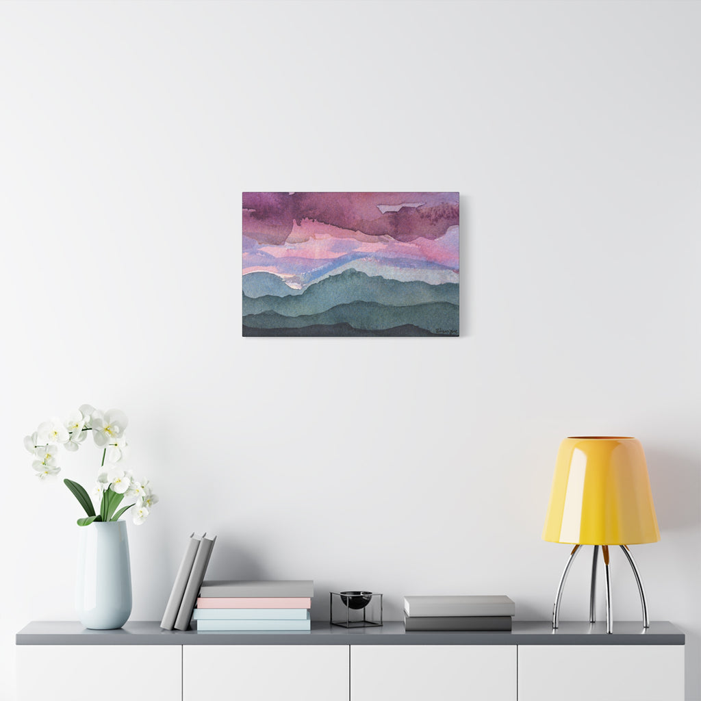 Spring 26 Vivid watercolor on canvas