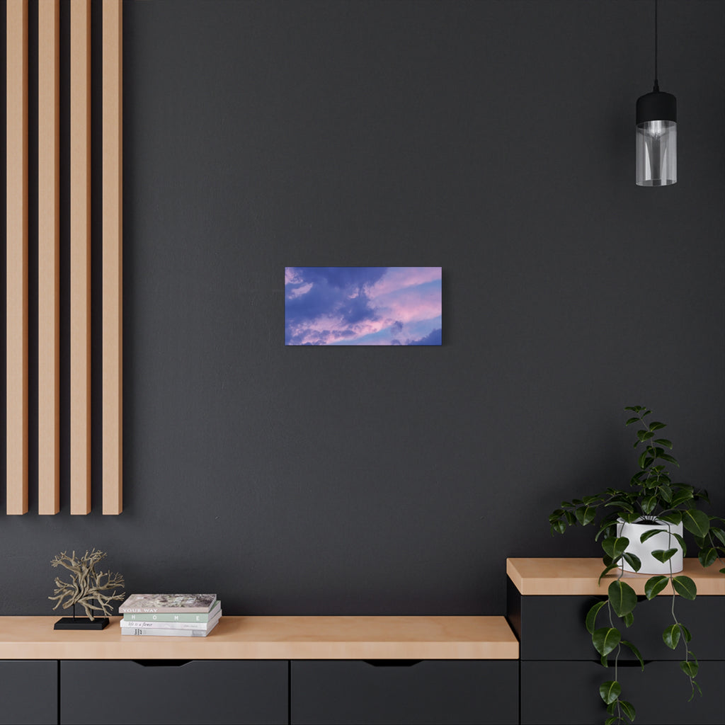 Blue Sunset Matte Canvas Wall Art — Stretched 1.25"