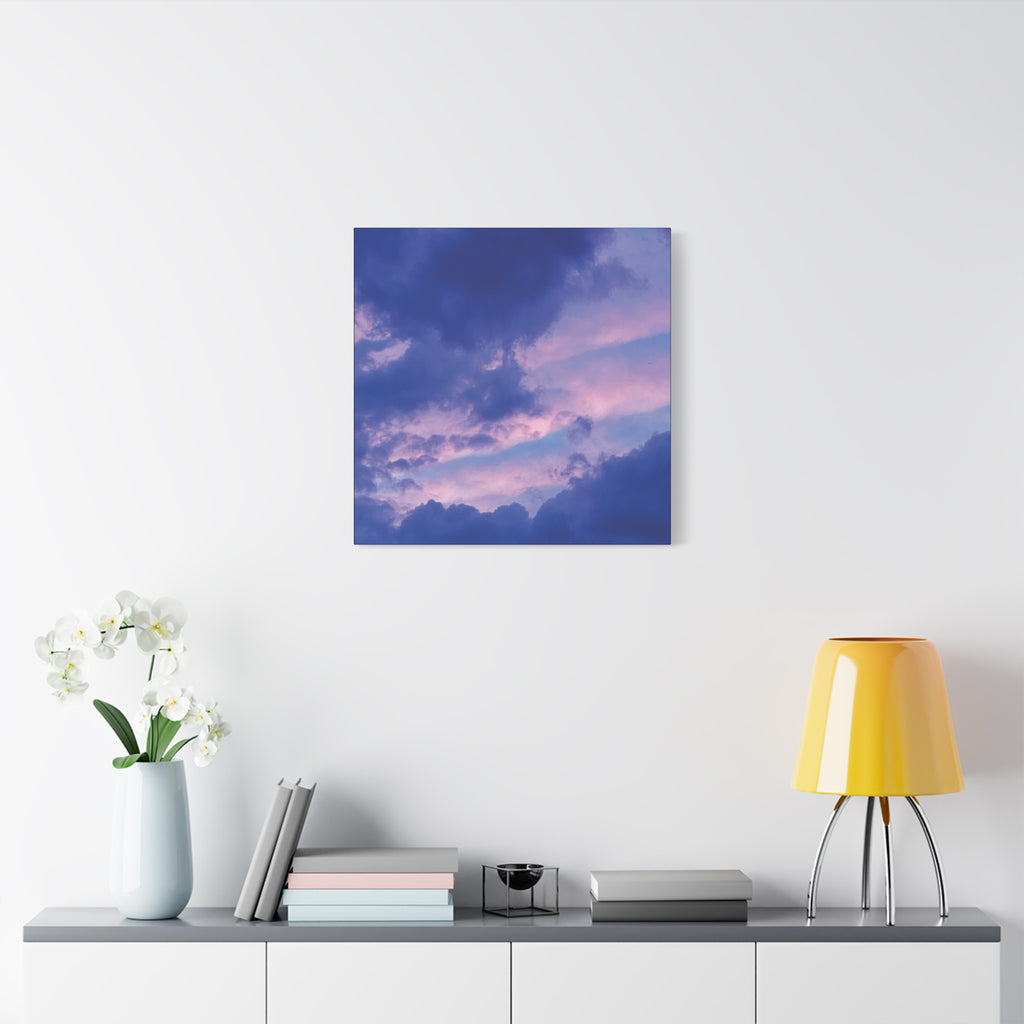 Blue Sunset Matte Canvas Wall Art — Stretched 1.25"