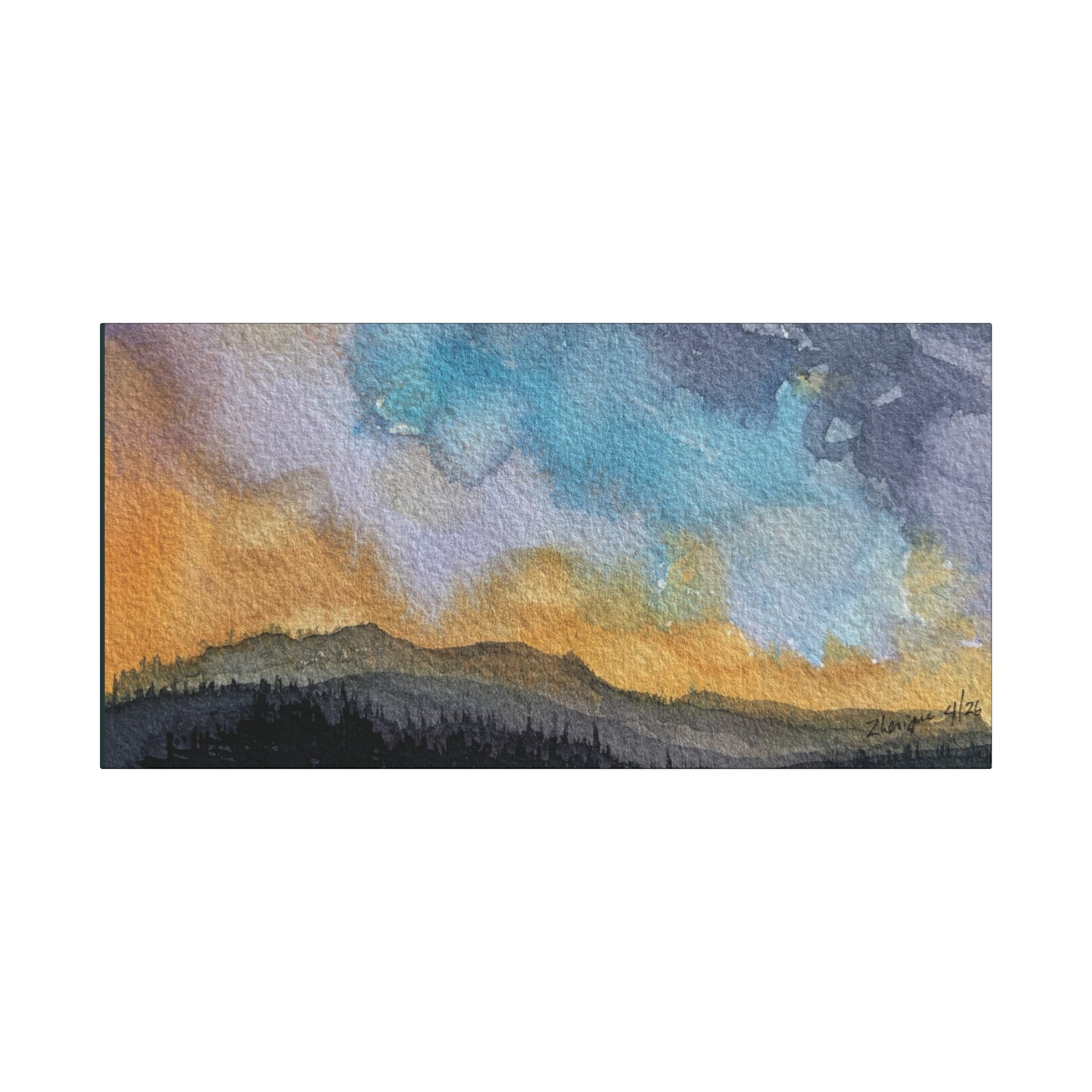 NH Spring fade b watercolor on canvas