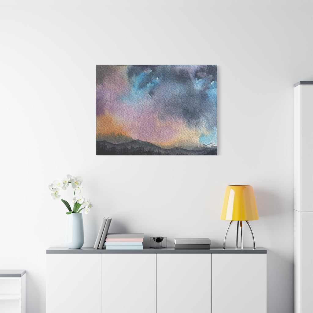 NH Spring fade d watercolor on canvas