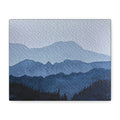 British Columbia Foggy a Watercolor Canvas Print