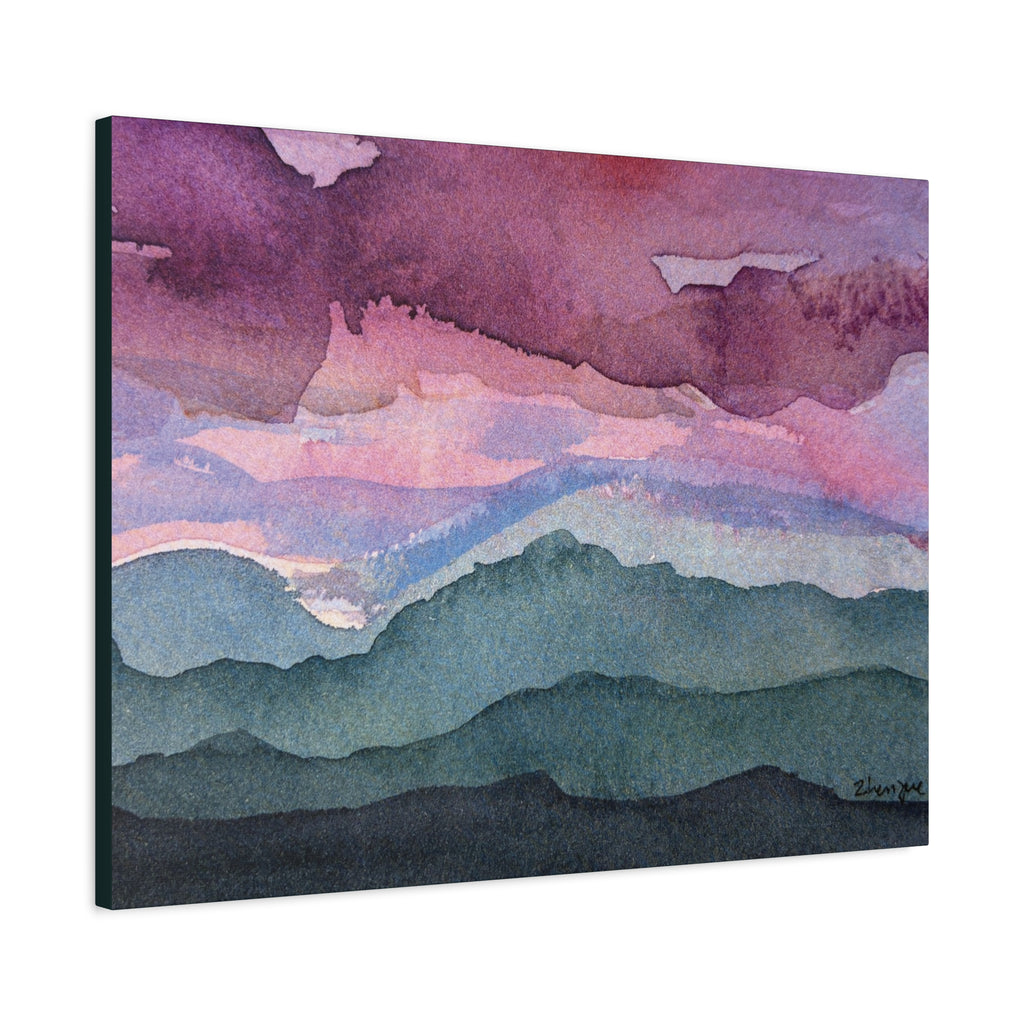 Spring 26 Vivid watercolor on canvas