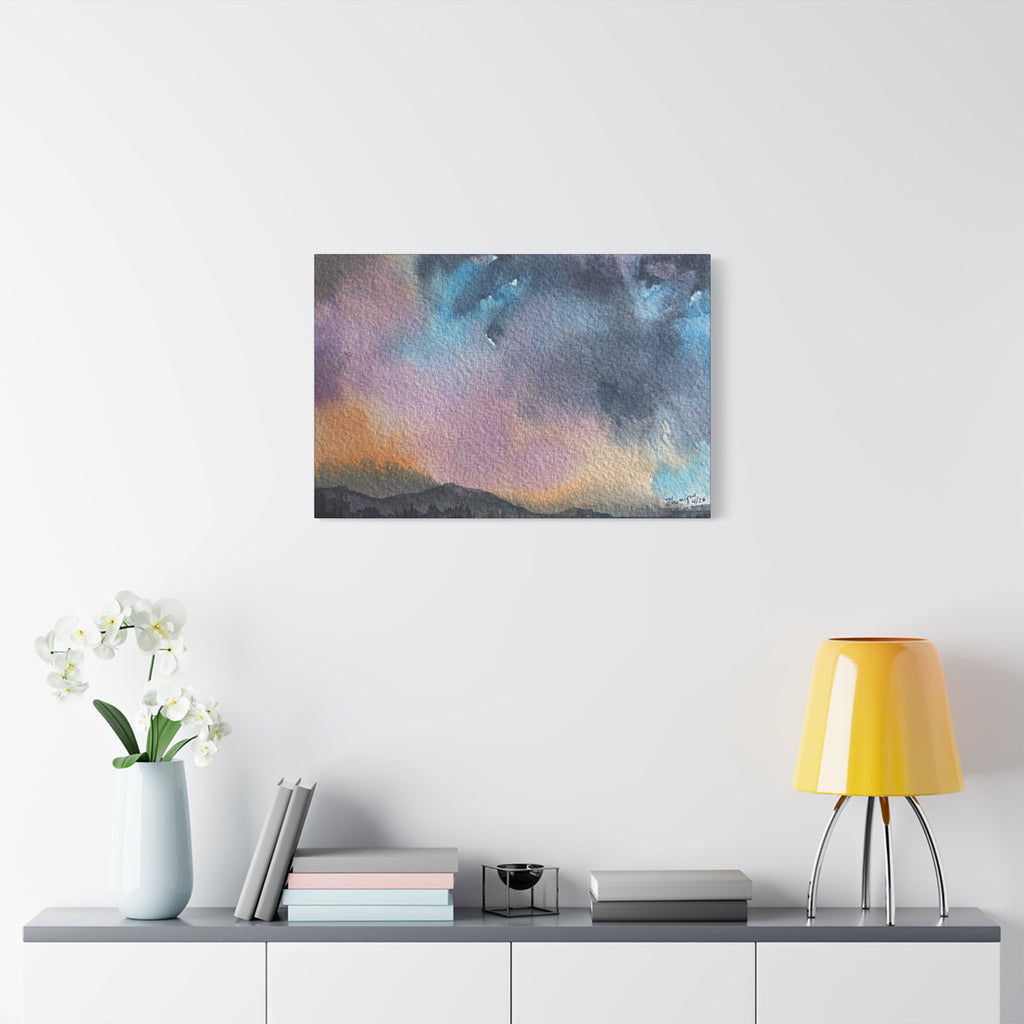 NH Spring fade d watercolor on canvas